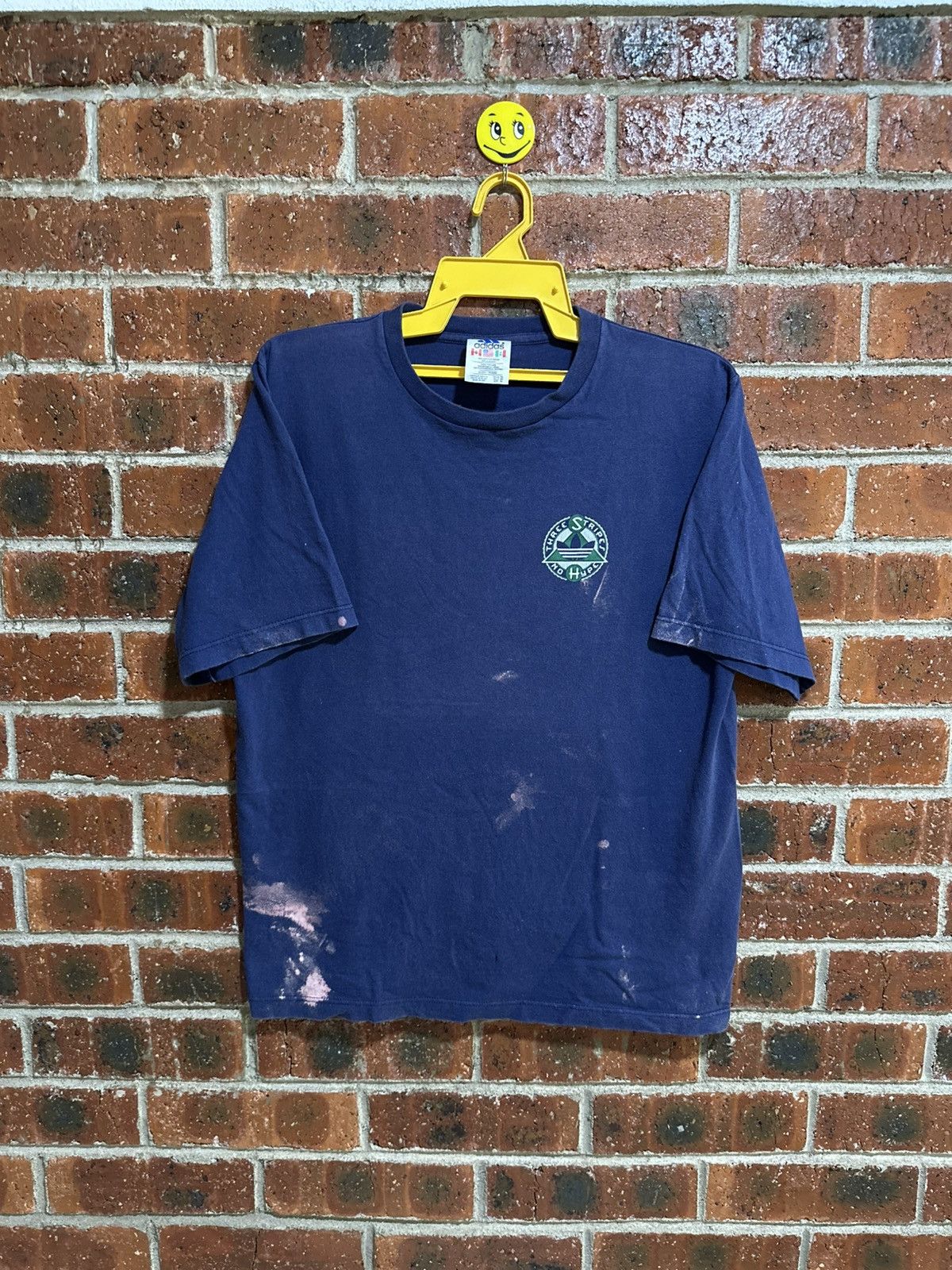 Adidas Thrashed Vintage Adidas Three Striepes No Hype Sun Faded Tee Size US XL / EU 56 / 4 - 2 Thumbnail