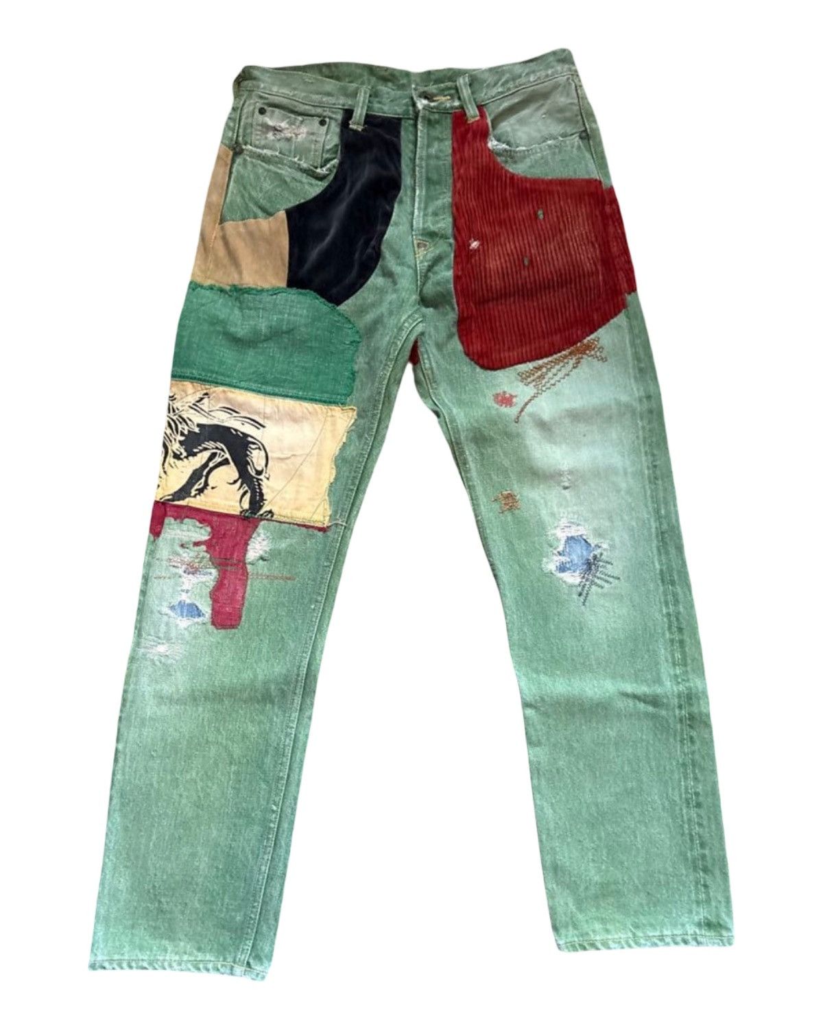 🔥RARE🔥 Kapital Boro patchwork denim