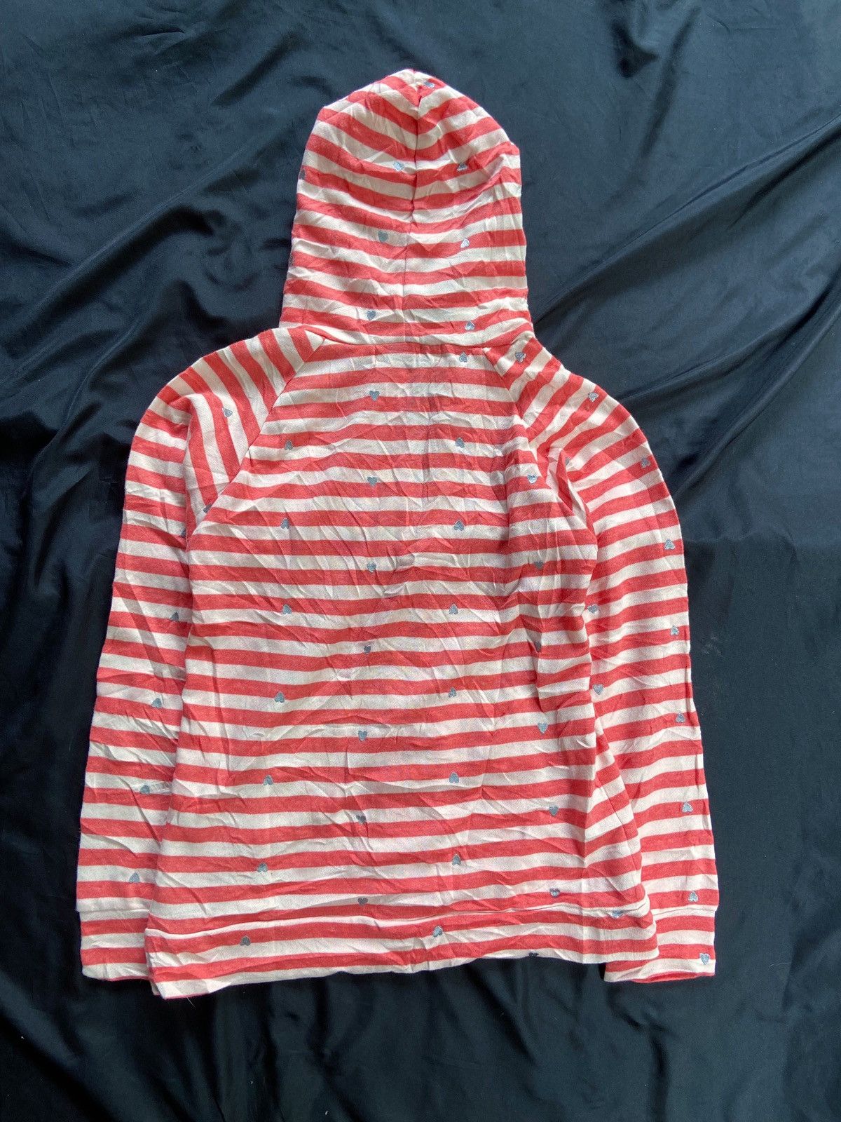 Japanese Brand JAPANESE FORTUNE COOKIES LOVES STRIPED ZIP HOODIE Size US S / EU 44-46 / 1 - 10 Thumbnail