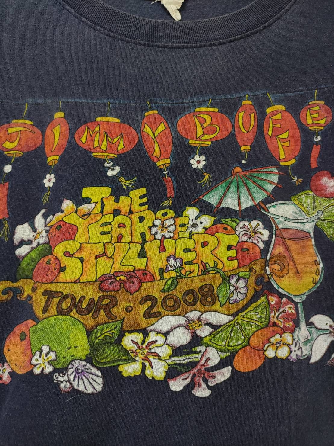 Band Tees Vtg 00's Jimmy Buffett The Year Of Still Here Tour T-Shirt Size US XL / EU 56 / 4 - 4 Thumbnail