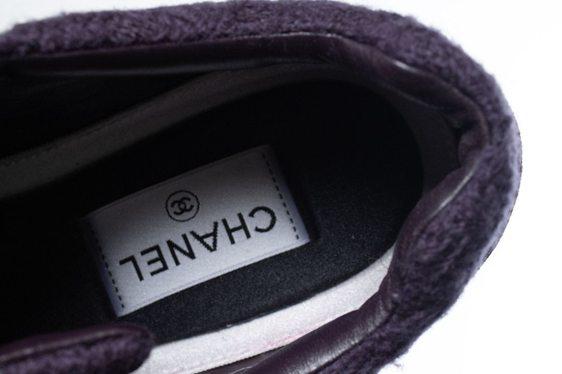 Chanel Chanel, purple interlocking CC logo sneakers Size US 9 / IT 39 - 10 Thumbnail