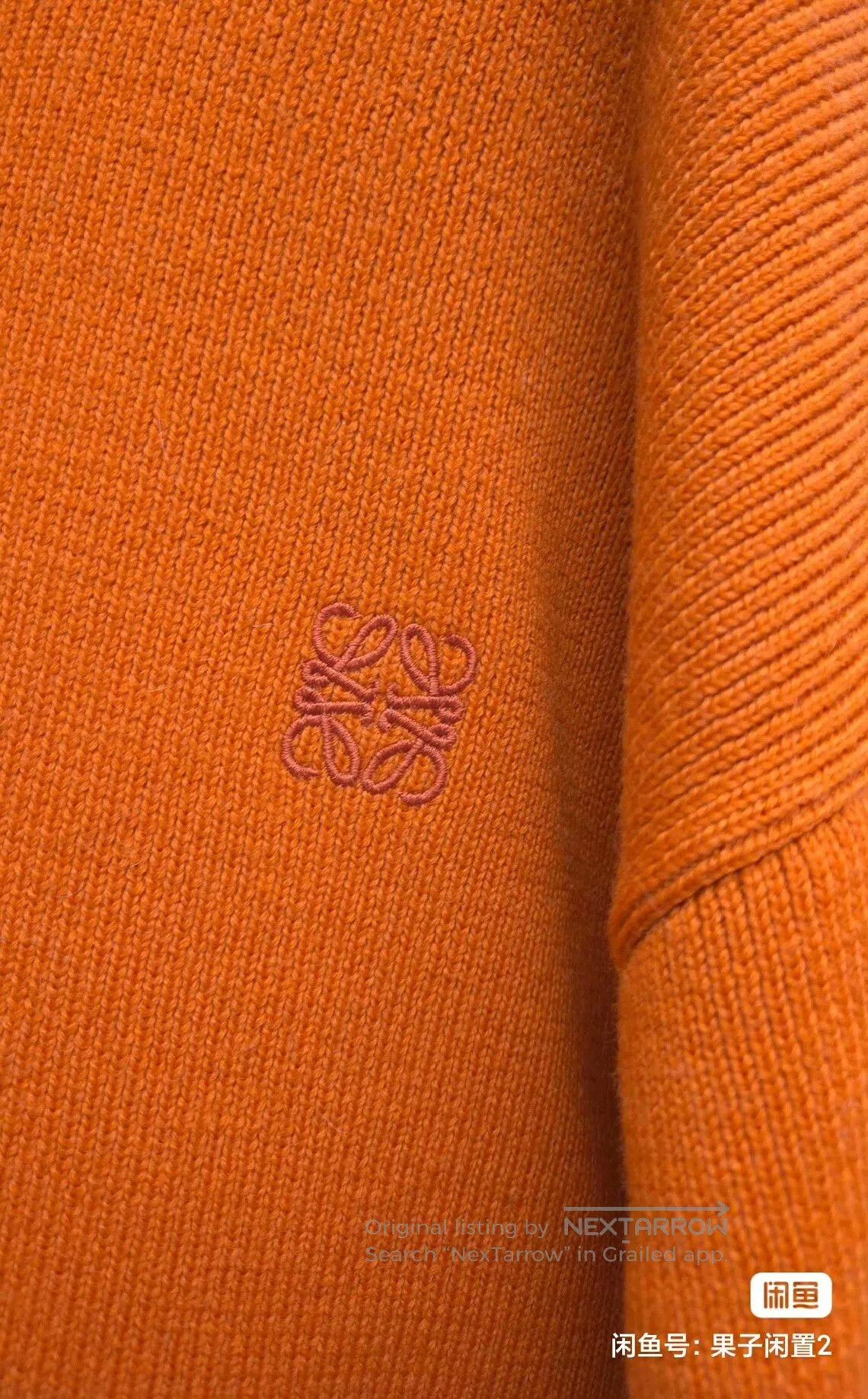 Loewe Loewe Orange Logo Embroidered Sweater. Size US M / EU 48-50 / 2 - 6 Thumbnail