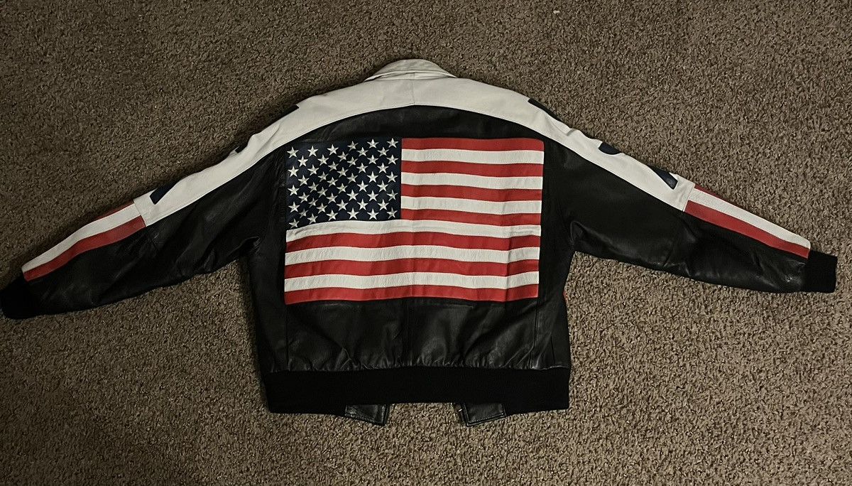 Michael Hoban Rare Vintage Michael Hoban Leather Bomber Jacket Size US L / EU 52-54 / 3 - 2 Thumbnail