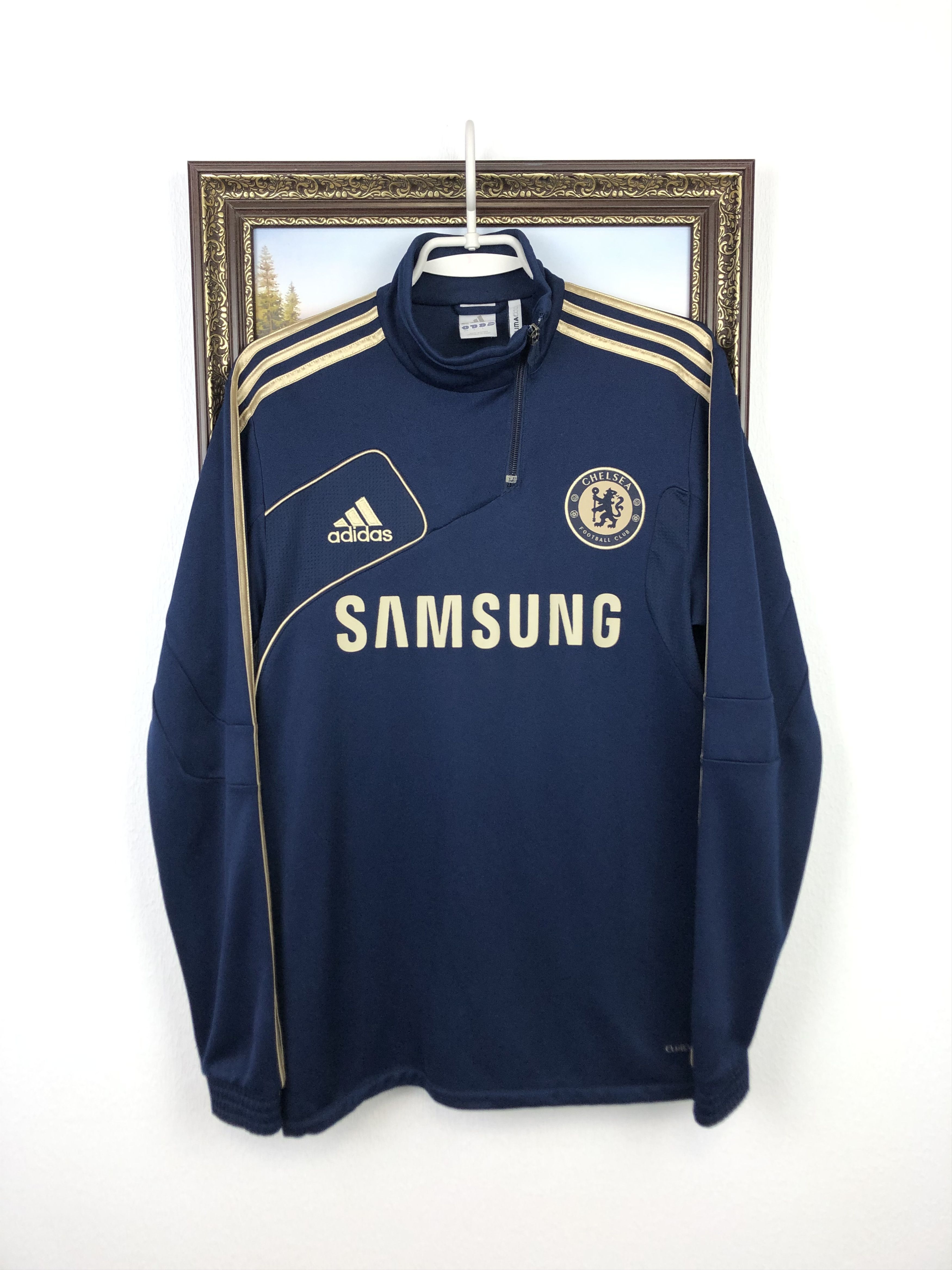 Adidas Vintage Adidas Chelsea Football Sweatshirt Soccer Track Top Size US M / EU 48-50 / 2 - 1 Thumbnail