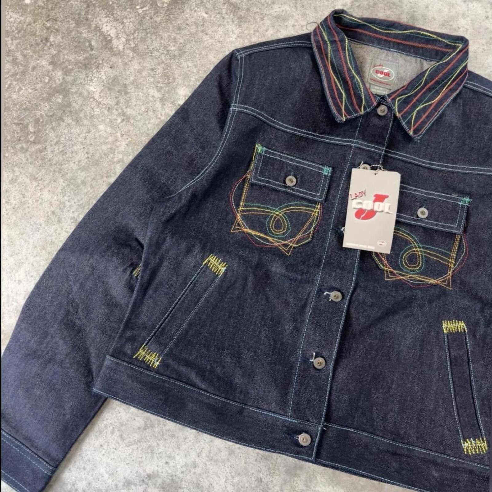 Affliction Y2K LL Cool J Baggy Streetwear Denim Jacket 2000s Size L / US 10 / IT 46 - 3 Thumbnail