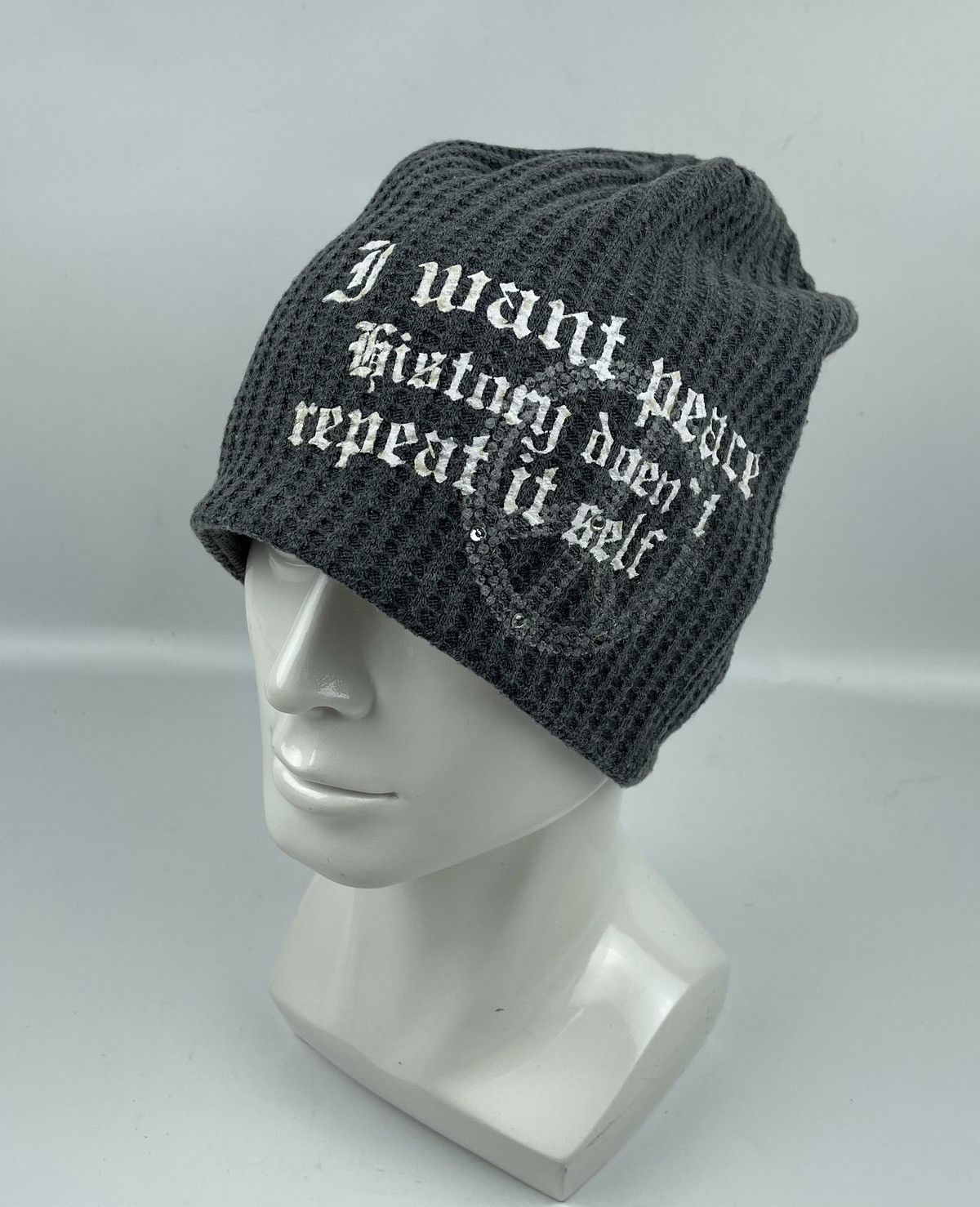 Seditionaries peace beanie hat tc22 Size ONE SIZE - 1 Thumbnail