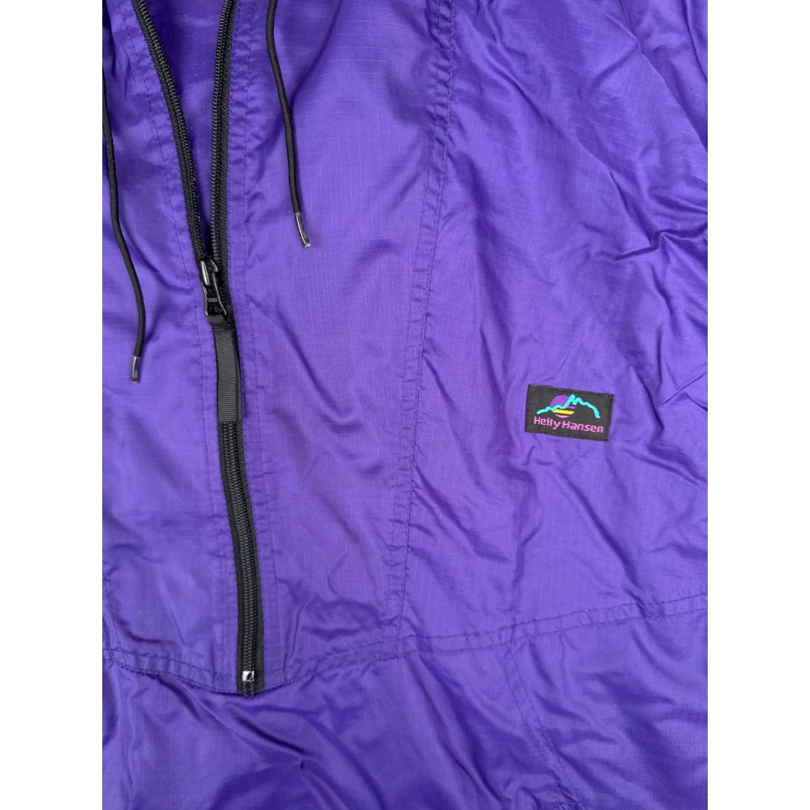 Helly Hansen Helly Hansen Sweater Adult Small Purple Pullover Windbreaker 1/4 Zip Nylon Shell Hood Mens Size US S / EU 44-46 / 1 - 6 Thumbnail