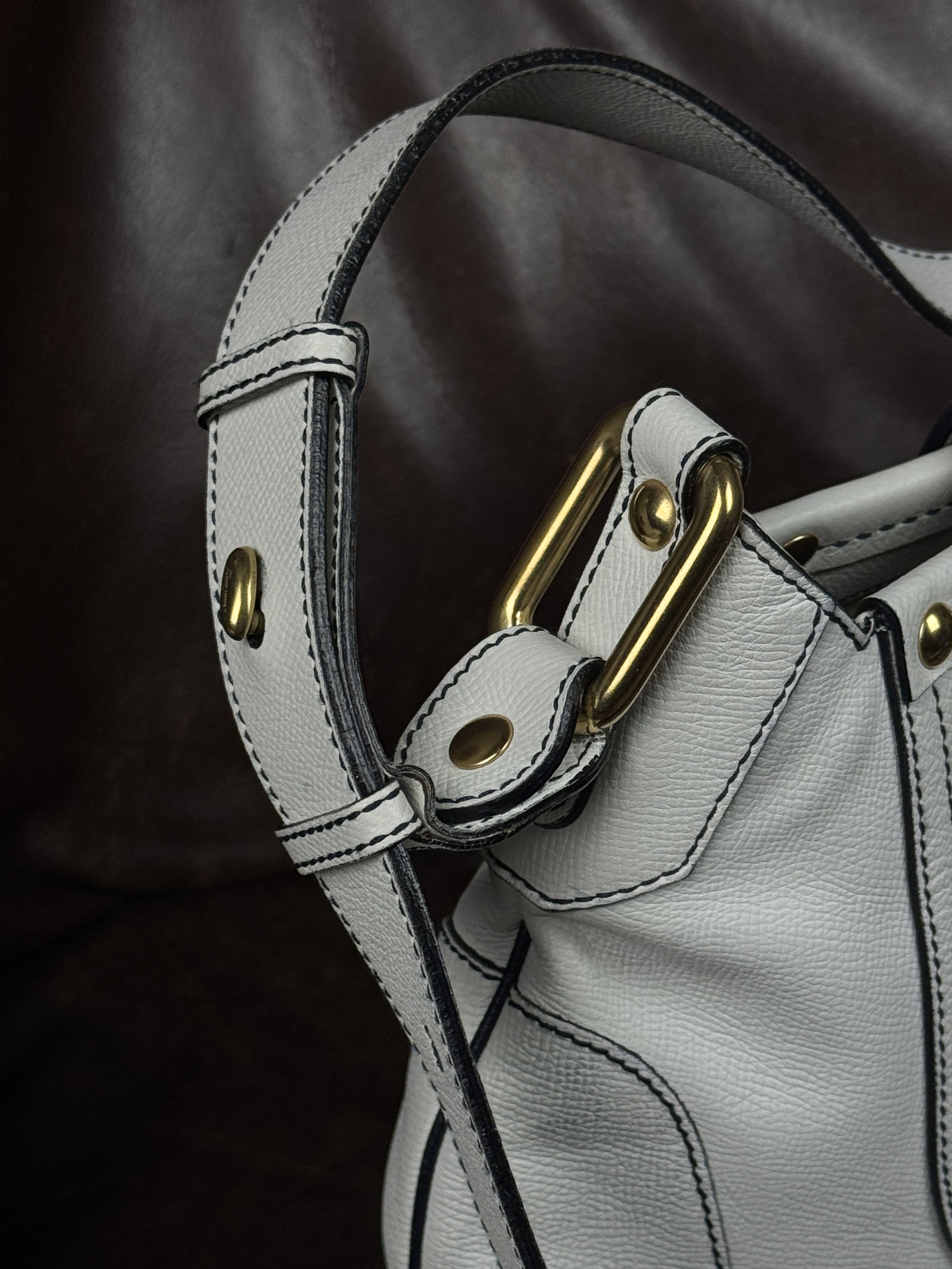 Salvatore Ferragamo Beautiful Vintage White Leather Salvatore Ferragamo Bag Size ONE SIZE - 5 Thumbnail