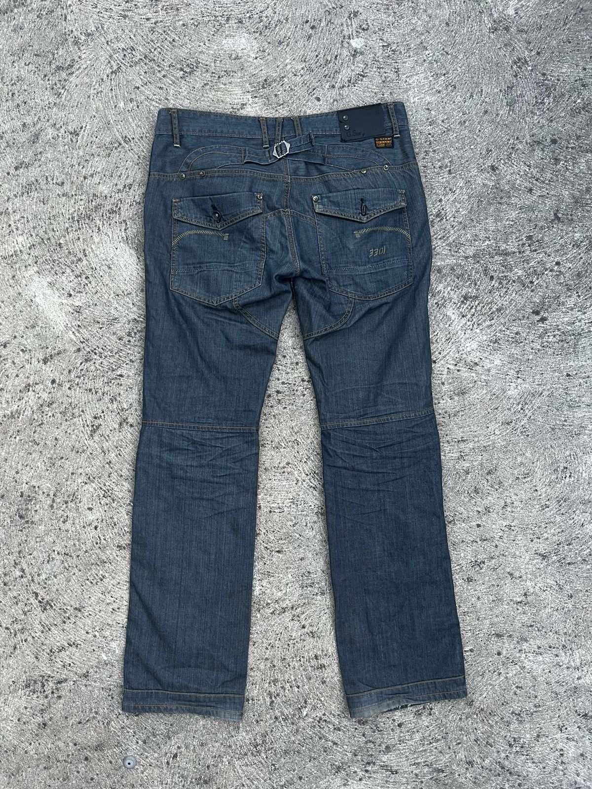G Star Raw Originals 3301 Embroidered Straight Leg Jeans