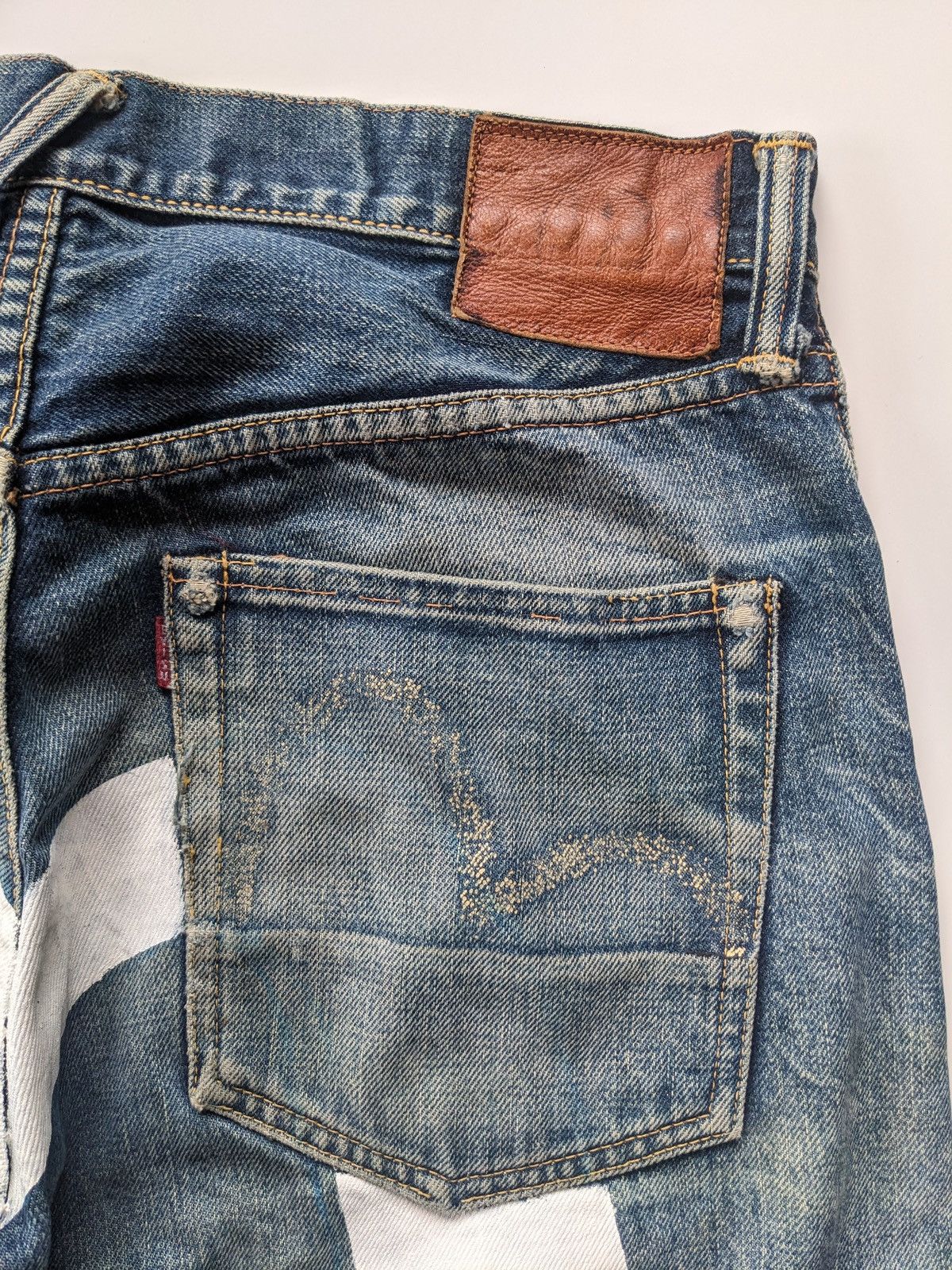 Evisu Evisu daicock distressed selvedge custom jeans Size US 31 - 4 Thumbnail