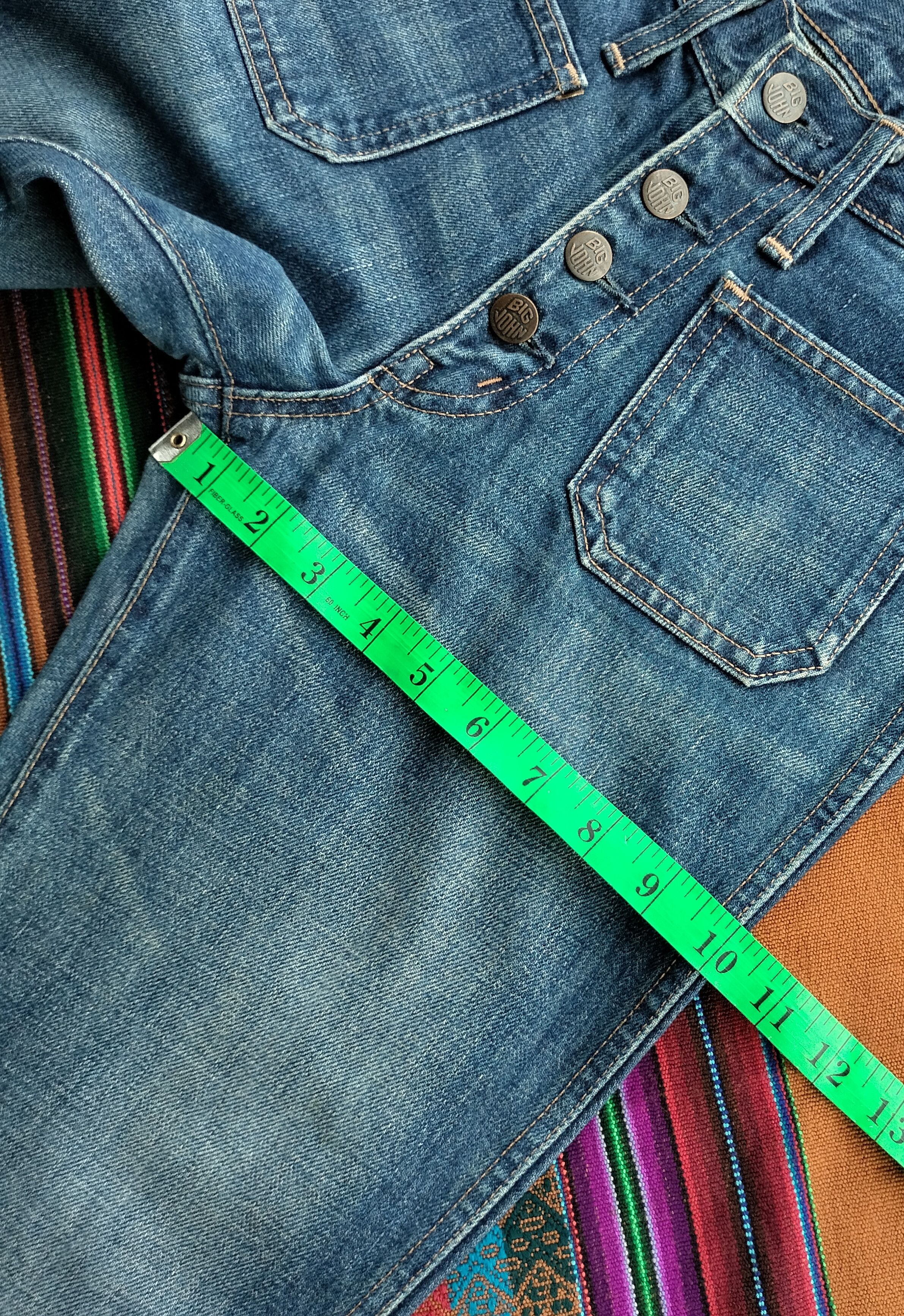Big John Big John japan front pocket flare denim Size US 27 - 16 Thumbnail