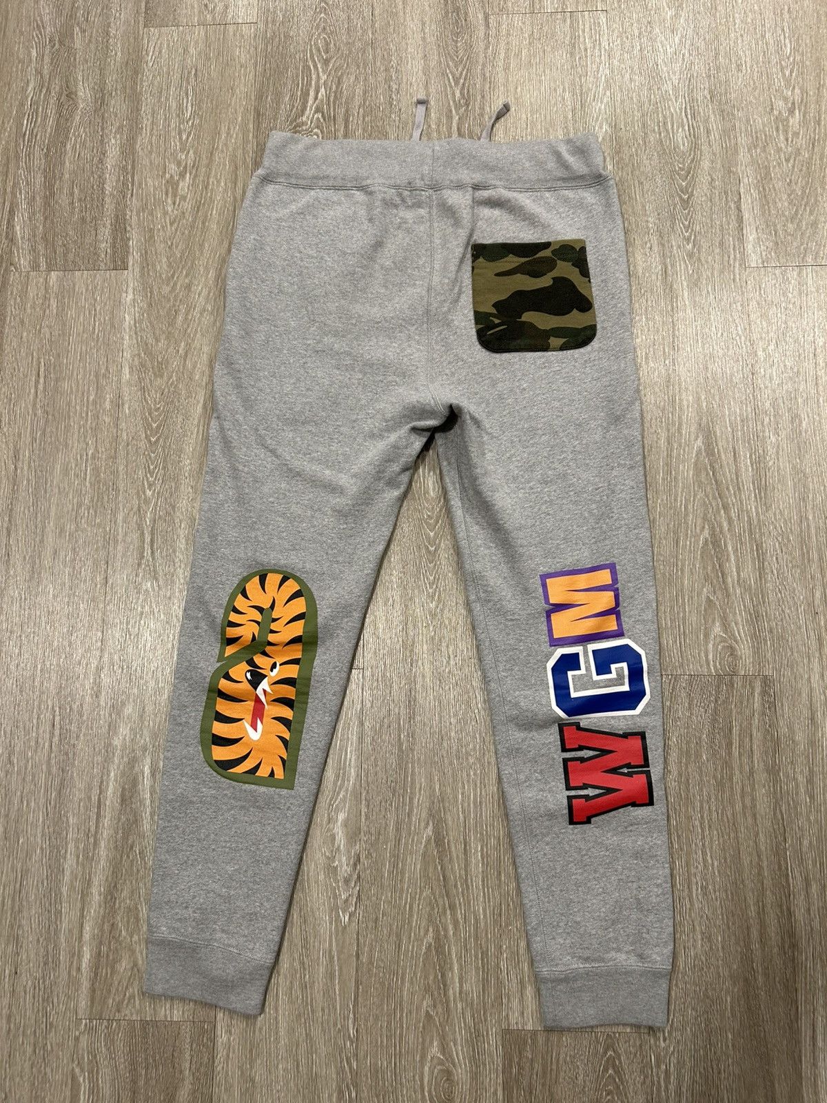 Bape A Bathing Ape Shark Slim Sweat Pants Size US 31 - 3 Thumbnail