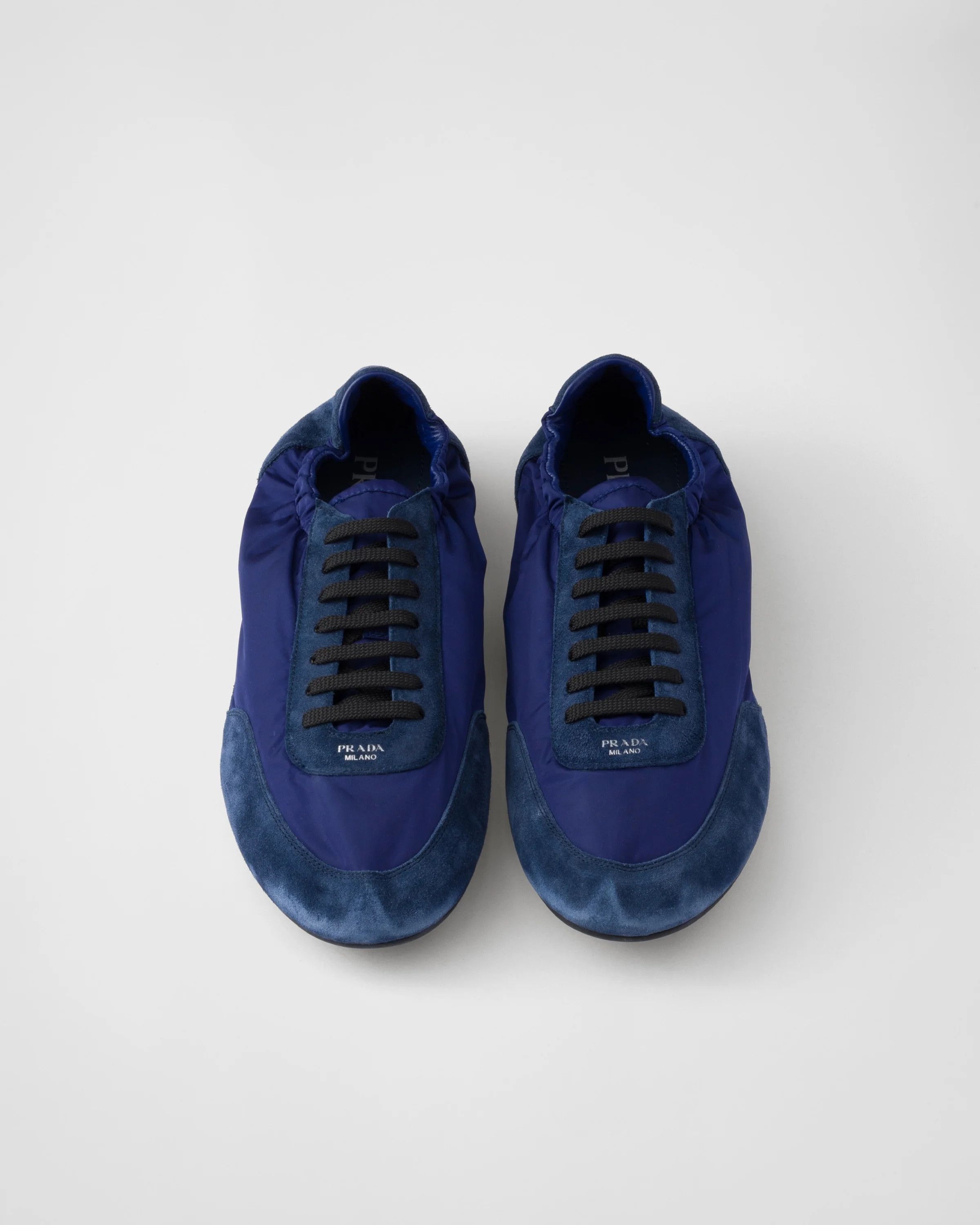 Prada o1mt1gz0226 Collapse Re-Nylon Suede Eelasticized Sneakers Size US 7 / EU 40 - 4 Thumbnail