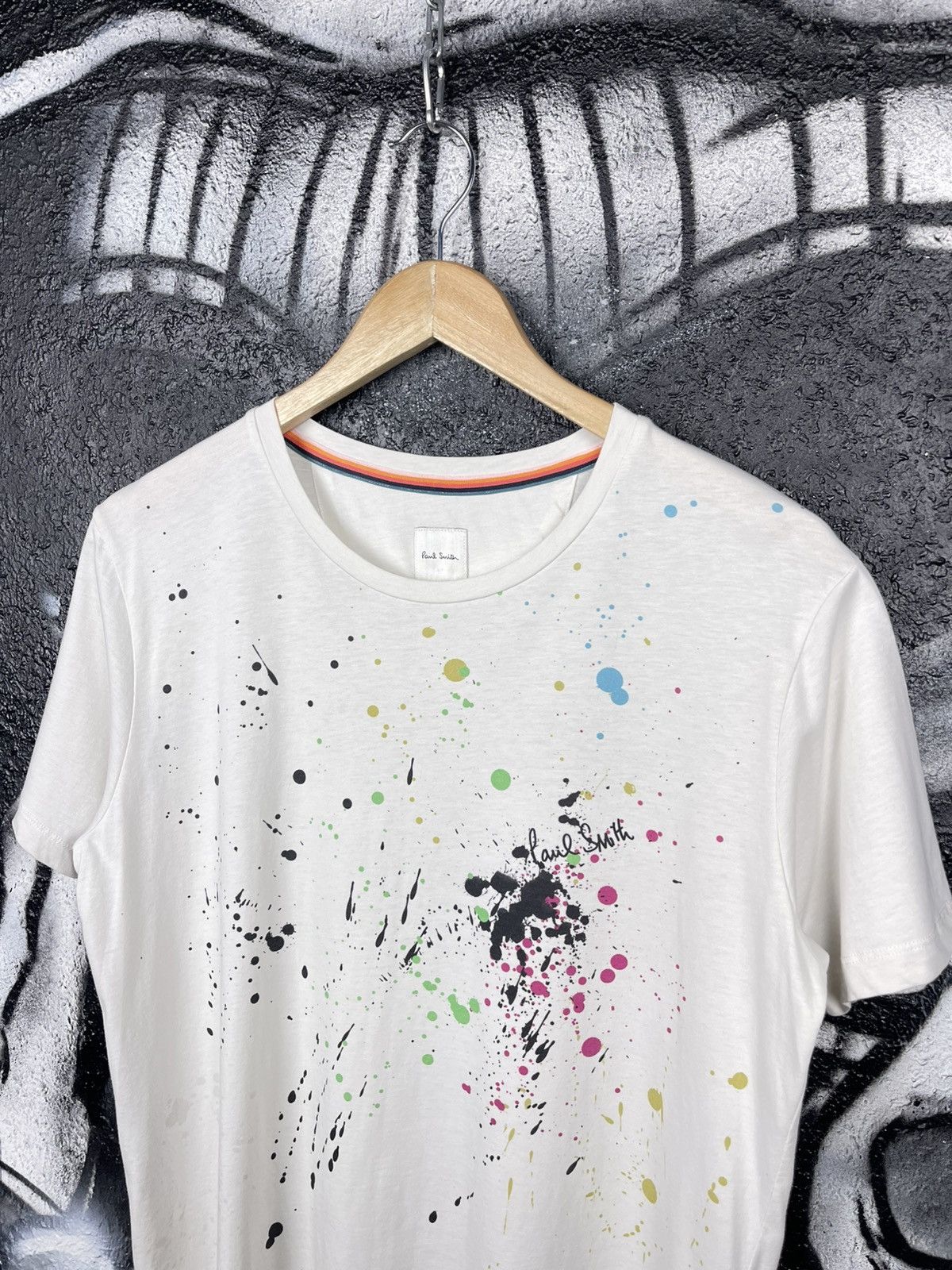 Paul Smith Paul Smith Atr Print White T-Shirt Men’s Size M Size US M / EU 48-50 / 2 - 3 Thumbnail