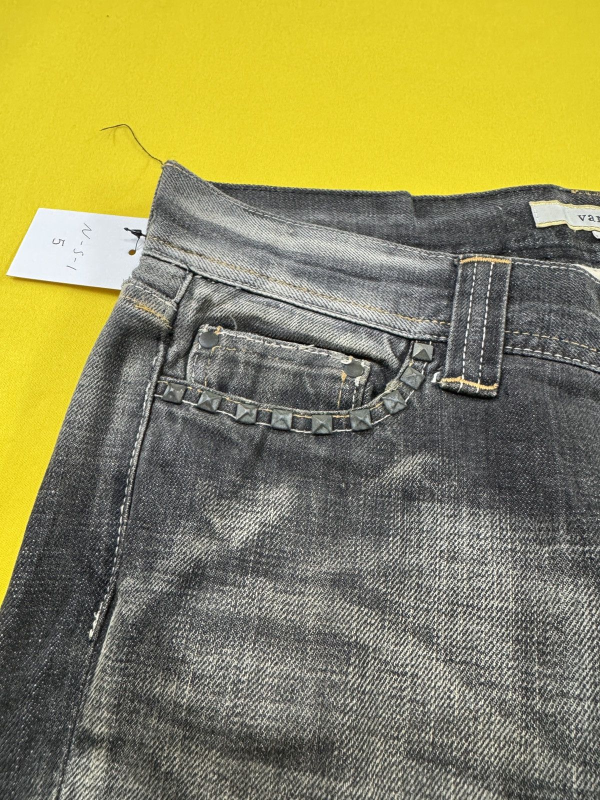 Japanese Brand Tornado mart style VAROSH distressed flare jeans Size US 33 - 18 Thumbnail