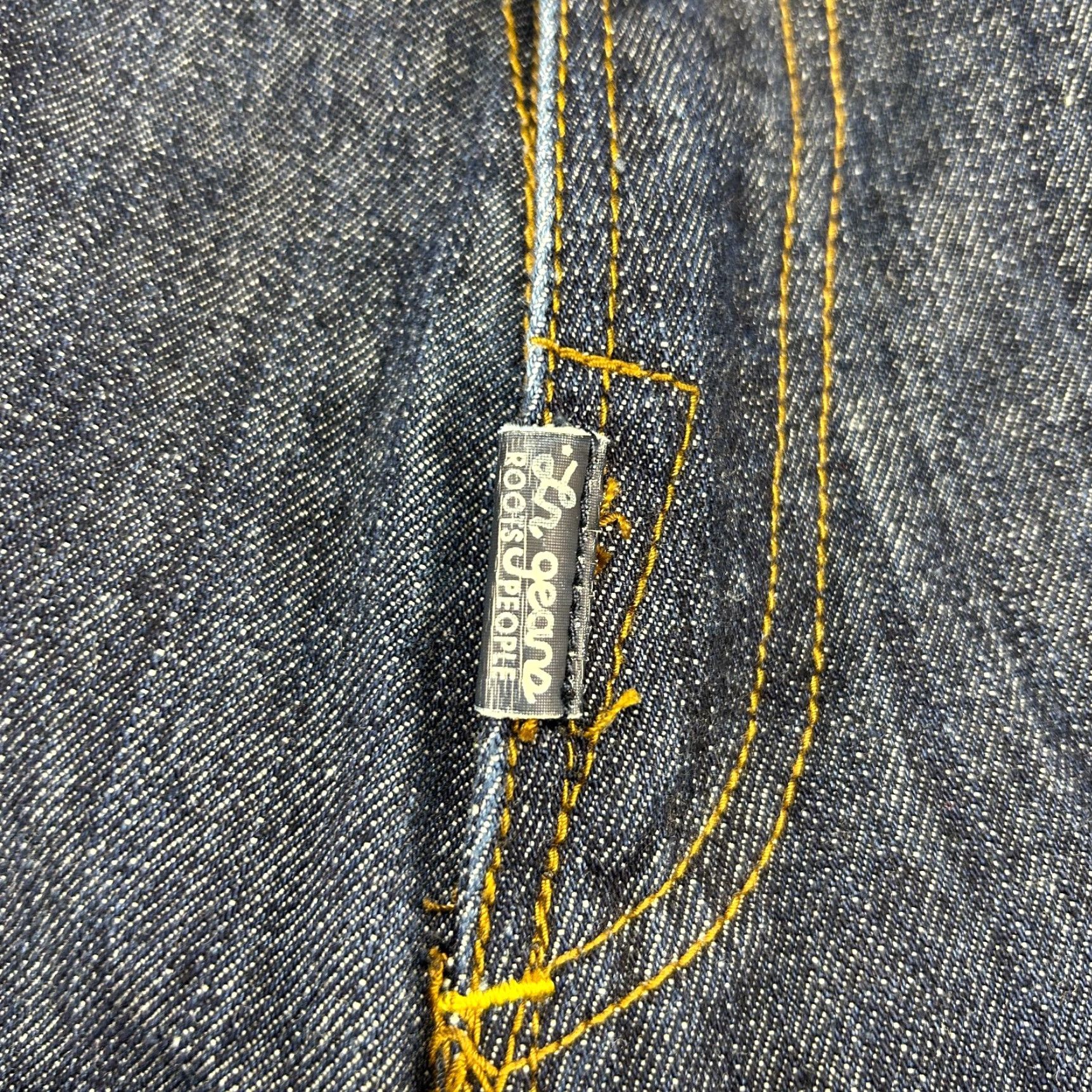 Denime VINTAGE LRG Shorts Mens 38 Blue Denim Jean Jorts Dark Wash Embroidered Baggy Y2K Size US 38 / EU 54 - 4 Thumbnail