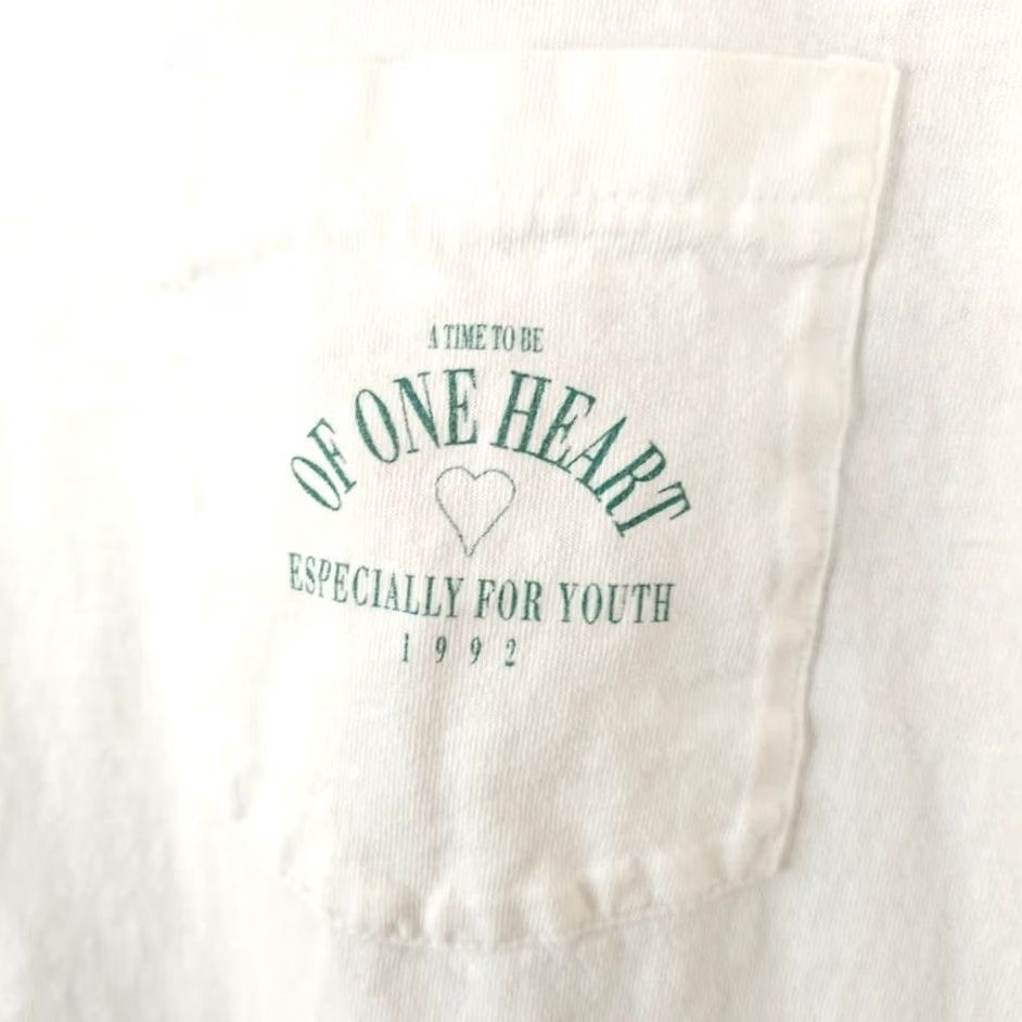 Fruit Of The Loom VINTAGE Brigham Young University T Shirt Mens XL White 90s 1992 Made In USA Size US XL / EU 56 / 4 - 3 Thumbnail