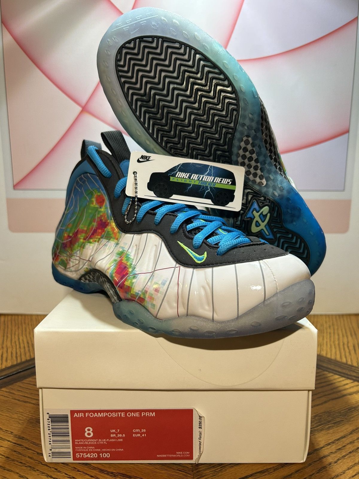 Nike Size 8 - Nike Air Foamposite One PRM Weatherman 2013 LIKENEW Size US 8 / EU 41 - 1 Thumbnail