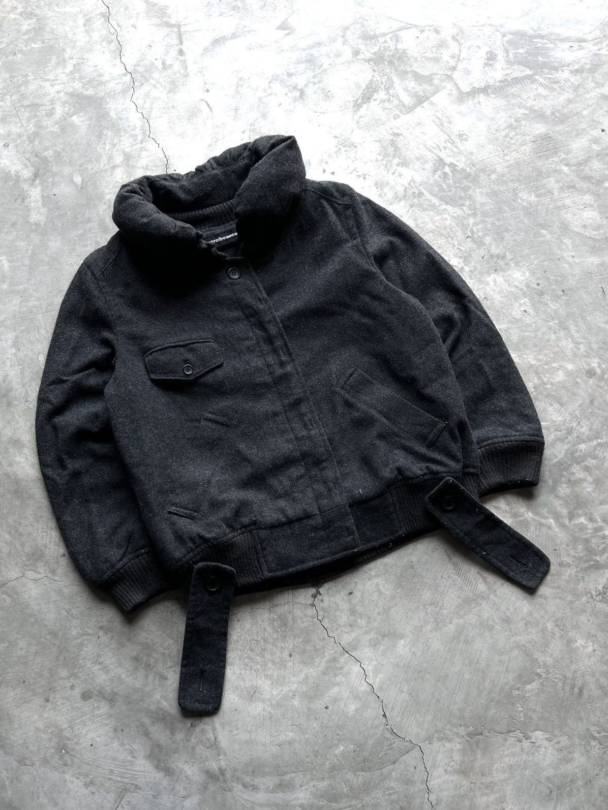 Issey Miyake 90s Mercibeaucoup by Issey Miyake Wool Jacket Rare Design Size US S / EU 44-46 / 1 - 2 Thumbnail