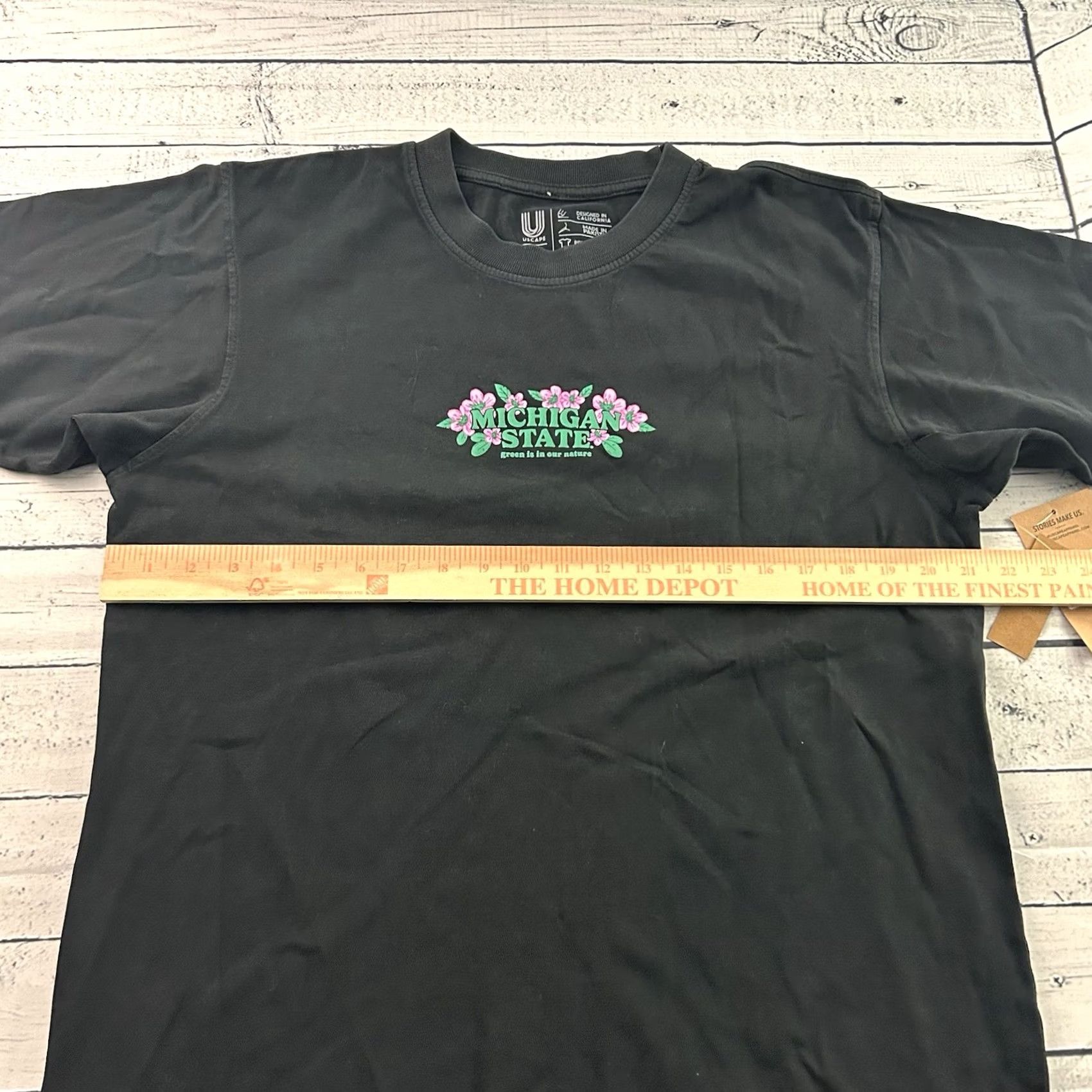 Vintage Uscape Michigan State Floral Short Sleeve T Shirt Mens M Black Size US M / EU 48-50 / 2 - 6 Thumbnail