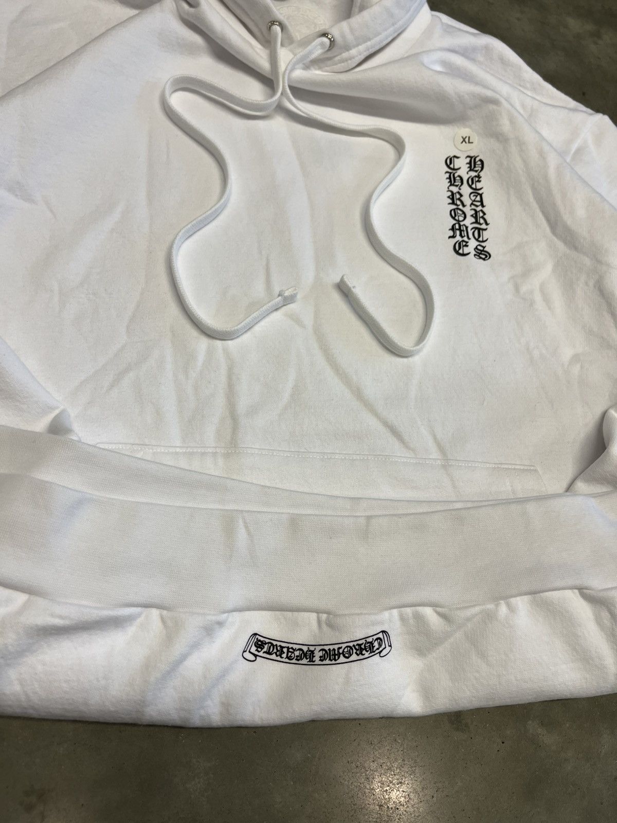 Chrome Hearts White Spell Out Hoodie Size US XL / EU 56 / 4 - 6 Thumbnail