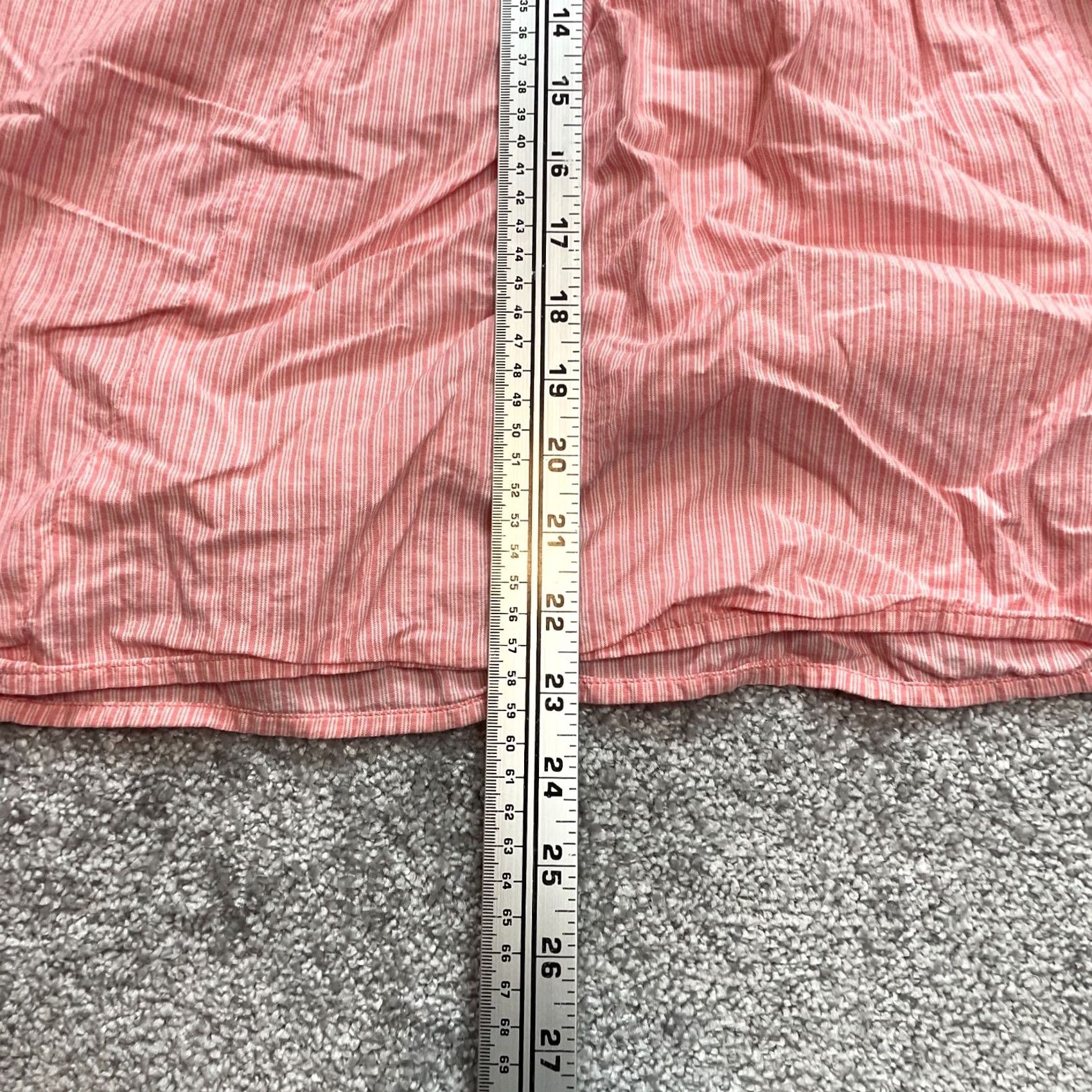 Vintage Terra & Sky Blouse Shirt Womens 1X 16W-18W Pink Cotton Top Knit Long Sleeve V-Neck Button Casual Style Basic Size XL / US 12-14 / IT 48-50 - 5 Thumbnail