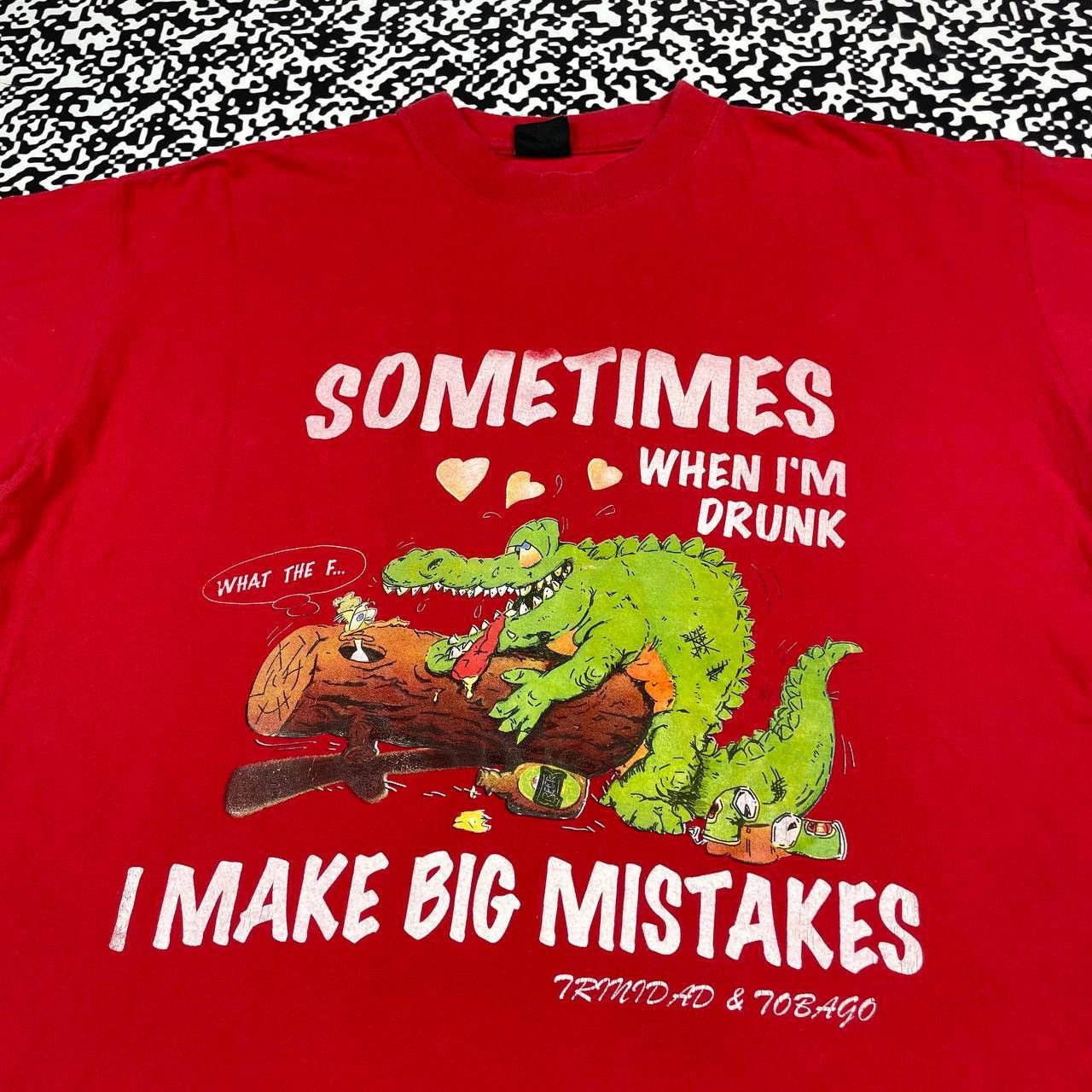 Vintage Vintage Y2K Humor When Im Drunk I Make Mistakes Sex T-shirt Size US L / EU 52-54 / 3 - 6 Thumbnail