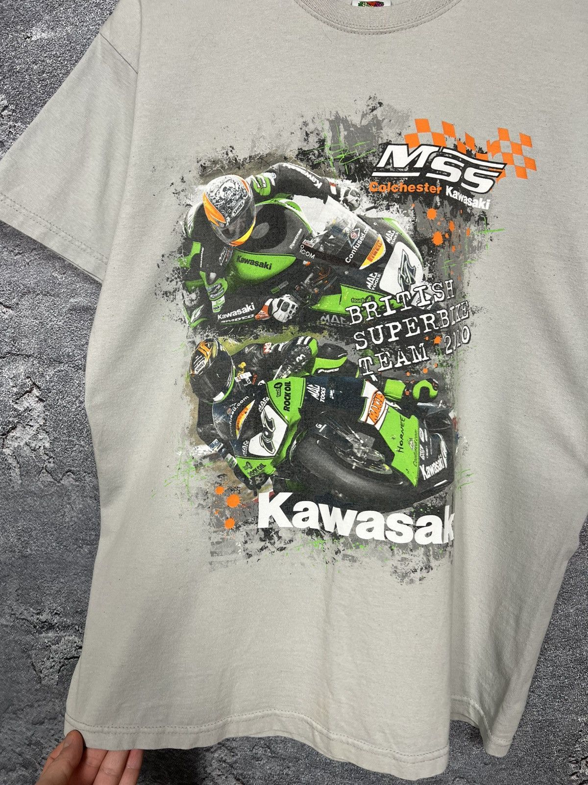 Vintage Vintage 2010 Kawasaki British Superbike Team T-shirt Tee Size US M / EU 48-50 / 2 - 4 Thumbnail
