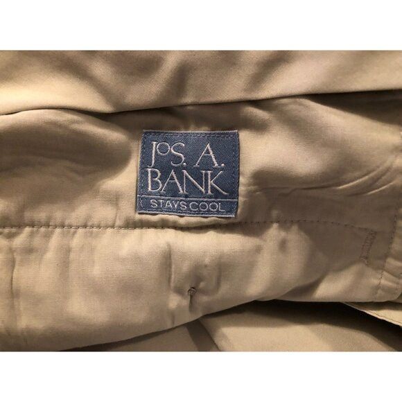 Jos. A. Bank jos.a.bank men's khaki 100%cotton casual pants size: 38/30 Size 38R - 4 Thumbnail