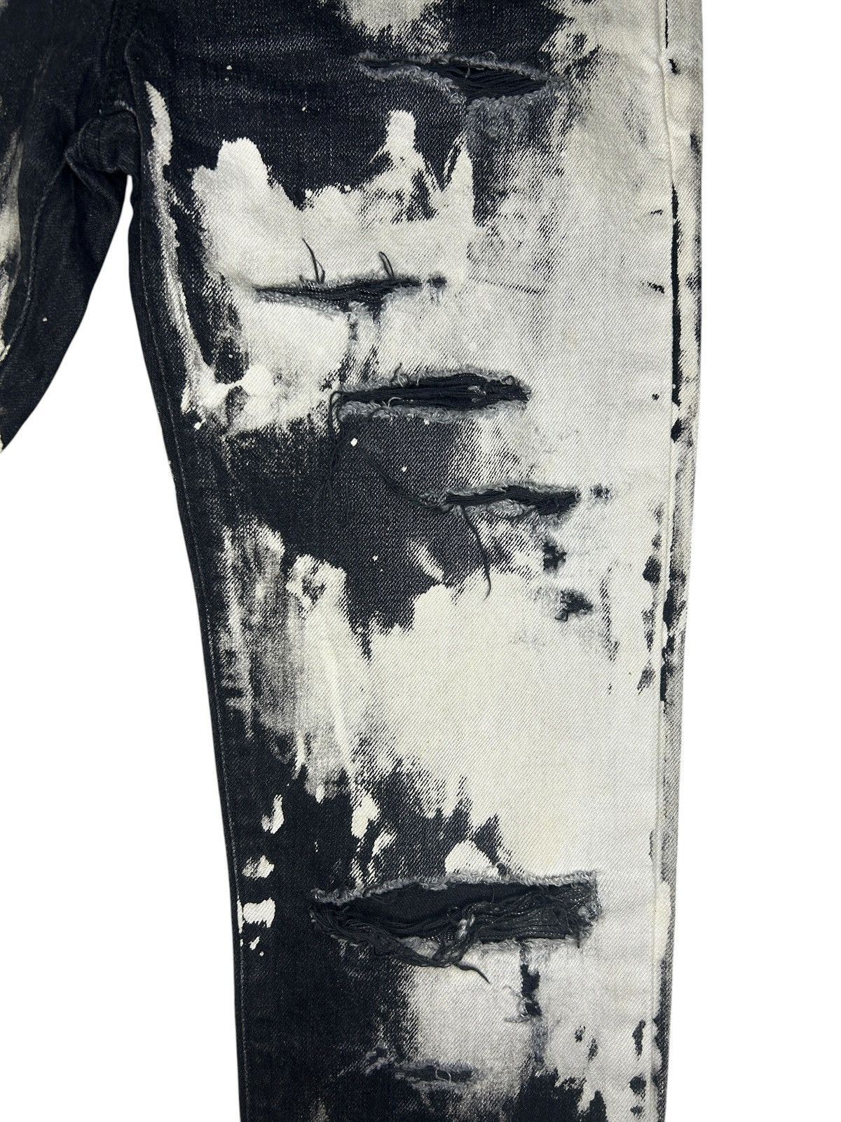Saint Laurent Paris S/S 16 Surf Sound Bleached Distressed Denim Size US 29 - 4 Thumbnail