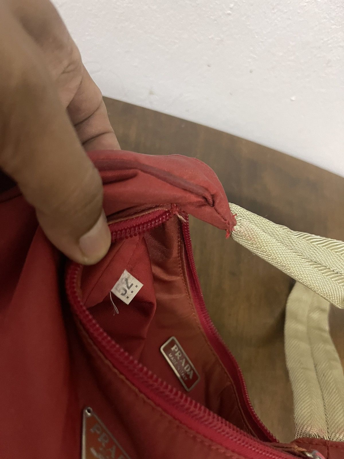 Prada VINTAGE PRADA TESSUTO SMALL HOBO BAG Size ONE SIZE - 16 Thumbnail