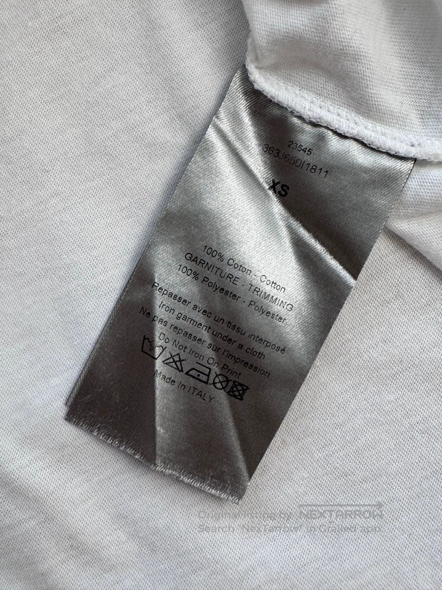 Dior dior mesh double-layer graphic short sleeve tee. Size US XS / EU 42 / 0 - 7 Thumbnail