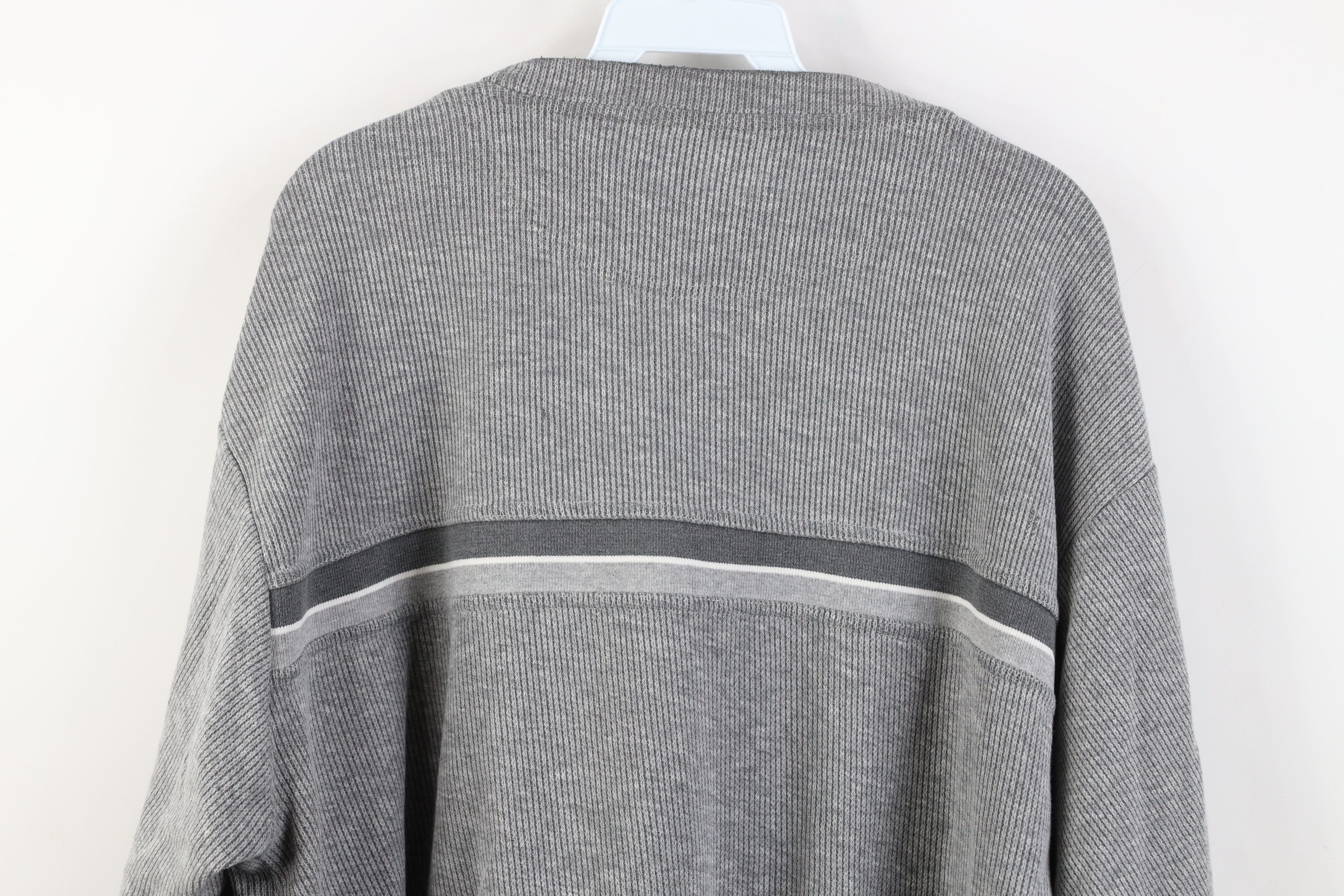 Vintage Vintage 90s Red Wings Hockey Ribbed Knit Long Sleeve T-Shirt Size US L / EU 52-54 / 3 - 14 Thumbnail