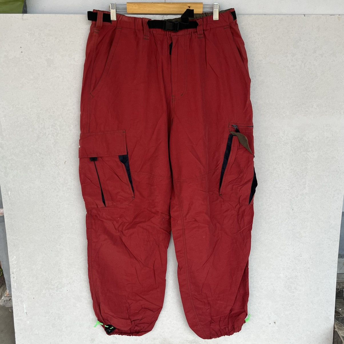 Other Vintage Red Cargo Pants With Adjustable Size 28 W18 L32 Size US 28 / EU 44 - 1 Thumbnail