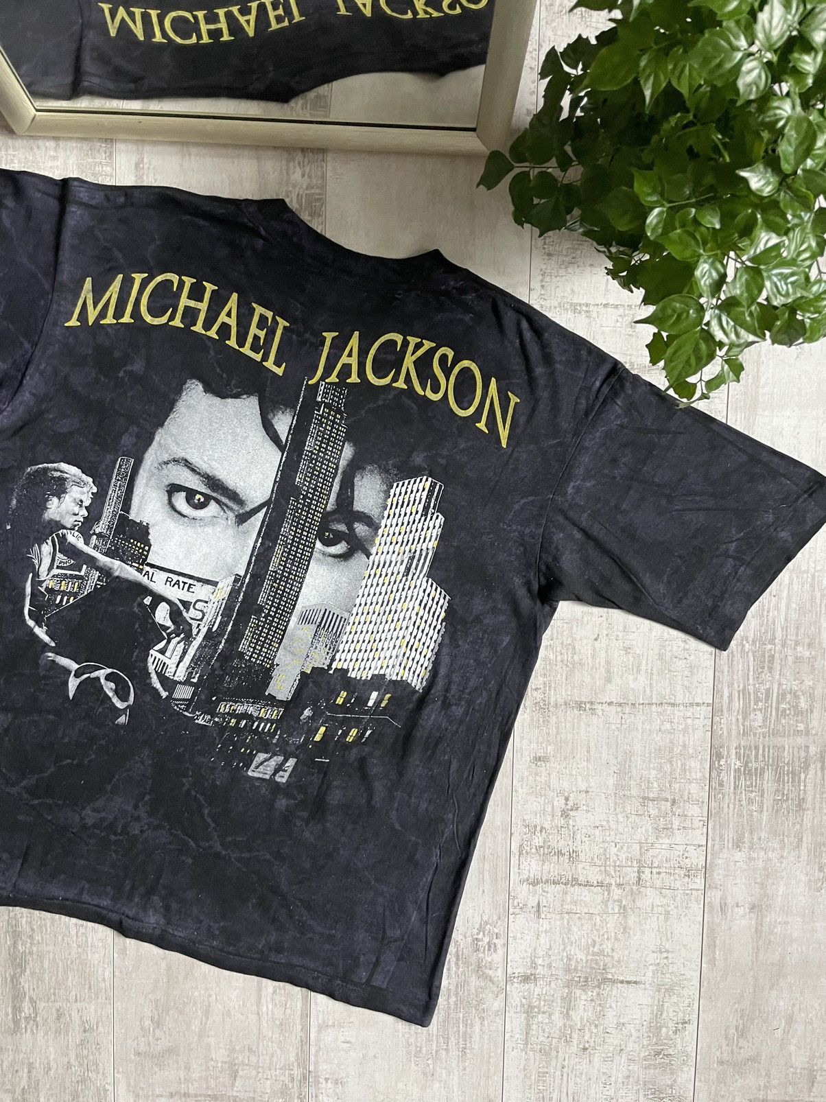 Band Tees × Michael Jackson × Vintage Michael Jackson 1992 Dangerous Tour Tee Vintage Over Print Size US XL / EU 56 / 4 - 4 Thumbnail