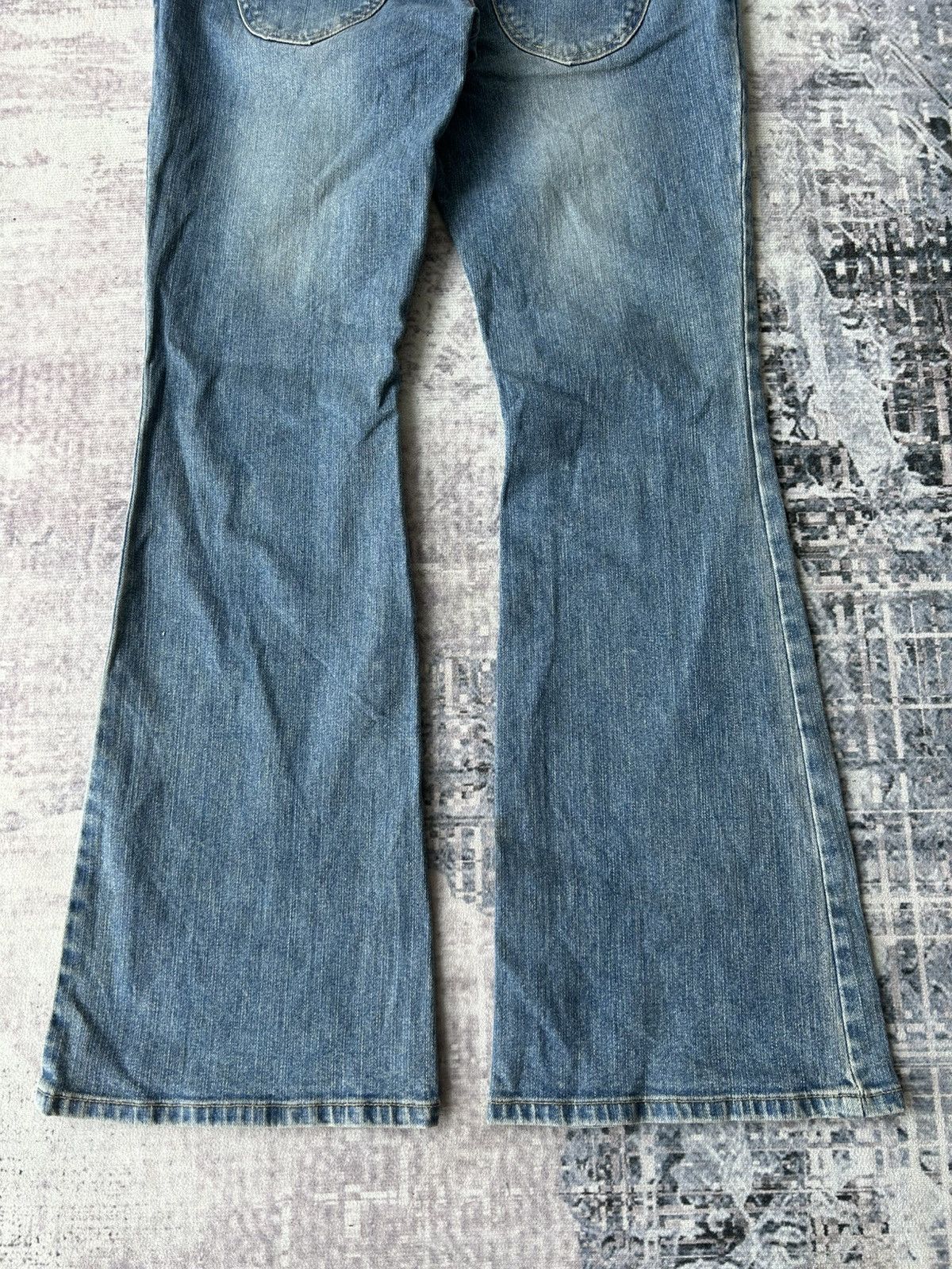 If Six Was Nine Y2k Flared Diamond Jeans Size US 30 / EU 46 - 13 Thumbnail