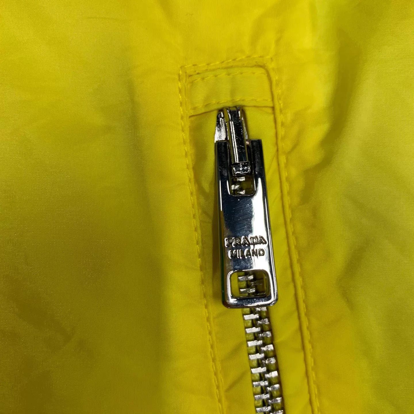 Prada Prada Yellow Triangle Logo Nylon Jacket 54 98 New Size US L / EU 52-54 / 3 - 8 Thumbnail