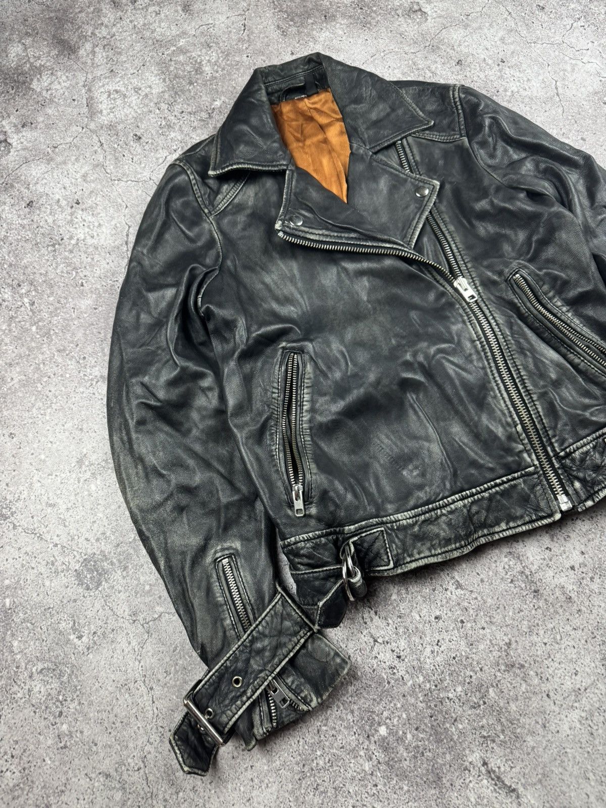 Hysteric Glamour Vintage y2k distressed leather opium avant garde jacket Size M / US 6-8 / IT 42-44 - 3 Thumbnail