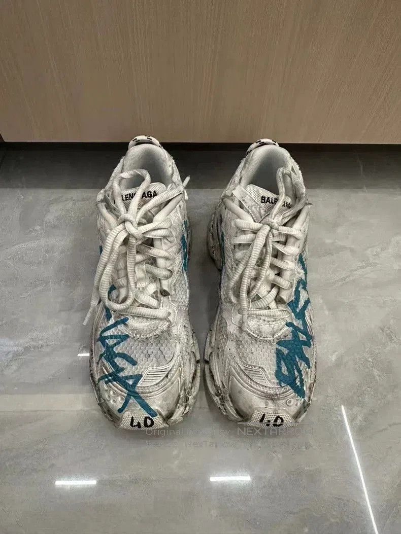 Balenciaga Balenciaga New Graffiti Runner Sneakers. Size US 9.5 / EU 42-43 - 1 Thumbnail