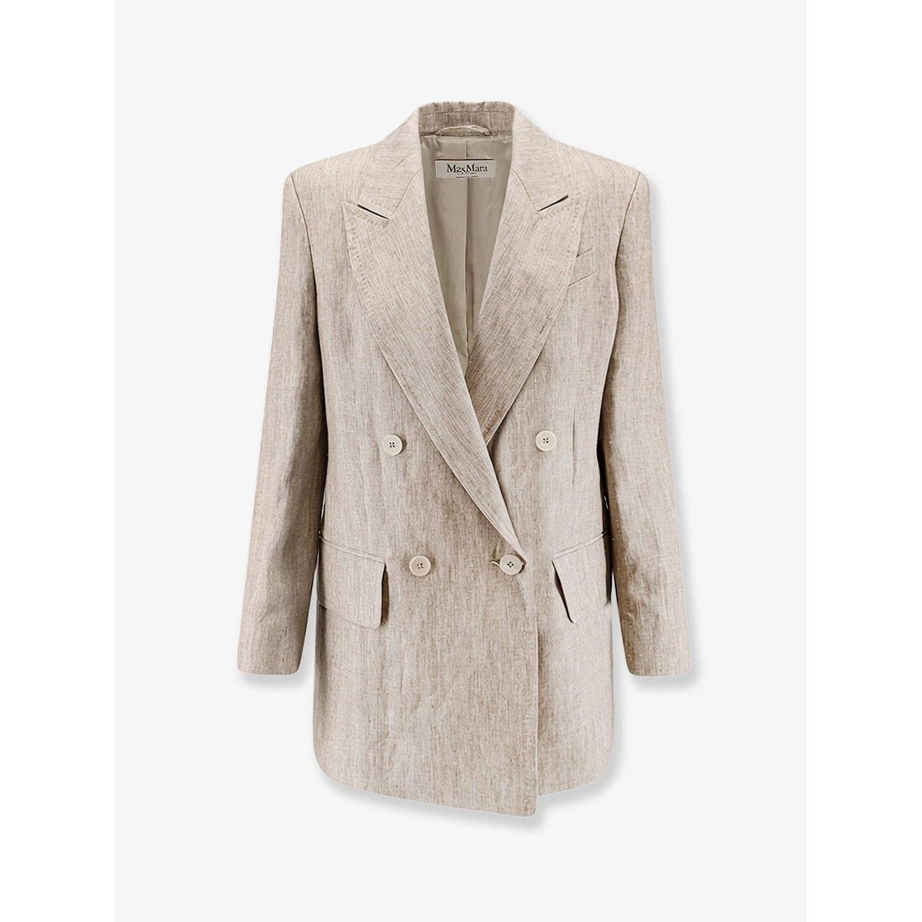 Max Mara MAX MARA MXMolimpia Beige Linen Blazer New & Authentic (Wome Size M / US 6-8 / IT 42-44 - 1 Thumbnail