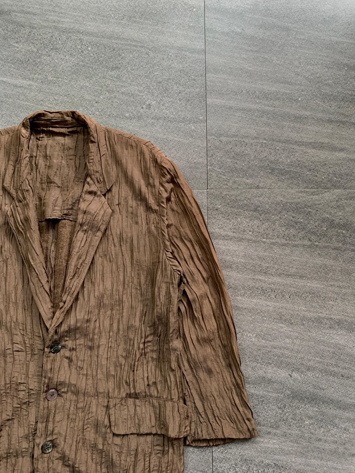 Issey Miyake FREE TAX! 90s Pleated Blazer Jacket Size US M / EU 48-50 / 2 - 3 Thumbnail