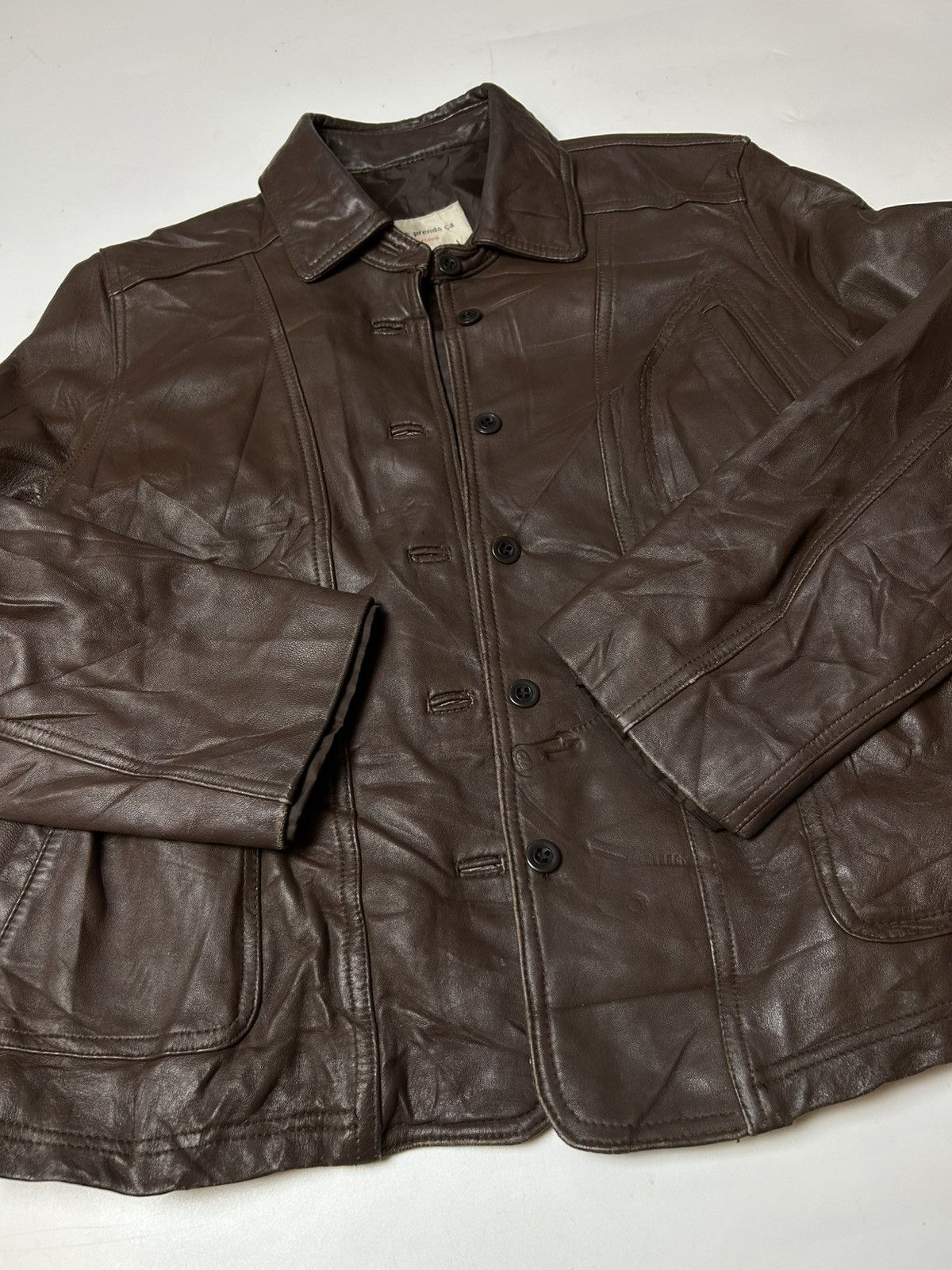 Japanese Brand JE PRENDS CA FEMME SHEEPSKIN LEATHER JACKET Size S / US 4 / IT 40 - 2 Thumbnail
