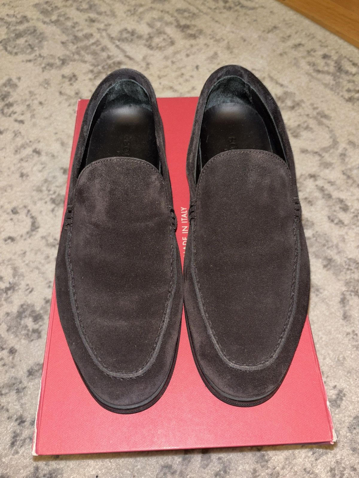 Loro Piana SCAROSSO Italian suede loafers Size US 7 / EU 40 - 2 Thumbnail