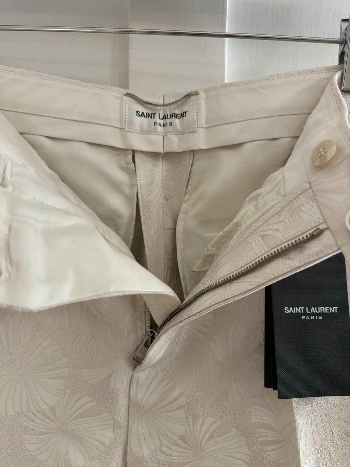 Saint Laurent Paris Saint Laurent Paris SS21 Jacquard Wool-Silk Blend Trouser Size US 29 - 4 Thumbnail