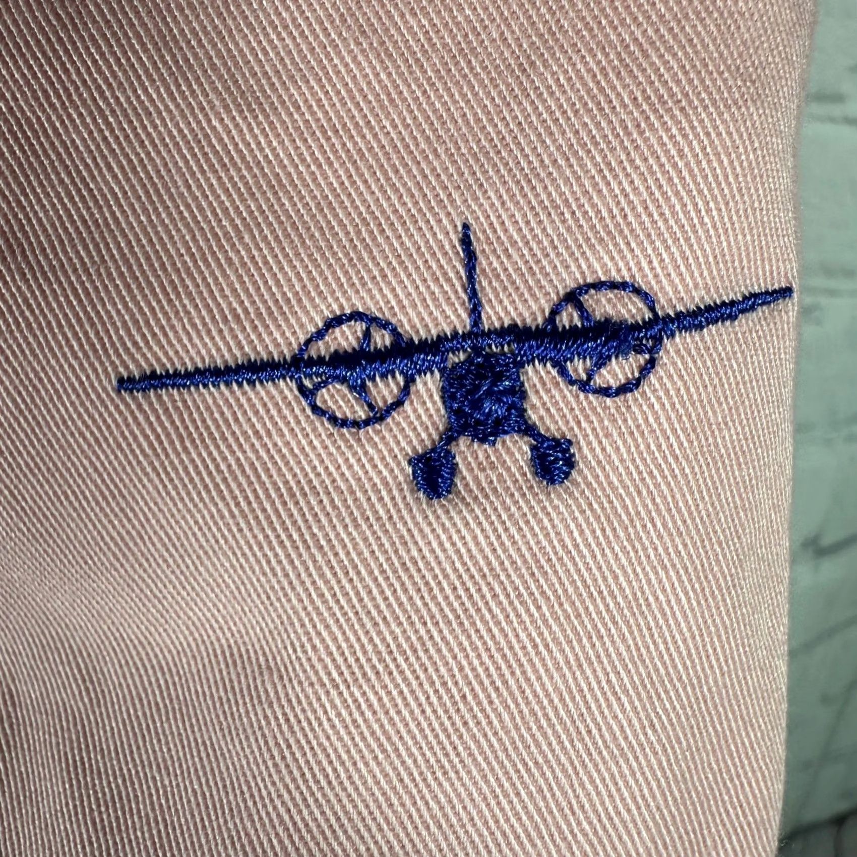 Vineyard Vines Vineyard Vines Mens Pink Embroidered Airplane Cotton Twill Shorts Size 32 Size US 31 - 3 Thumbnail