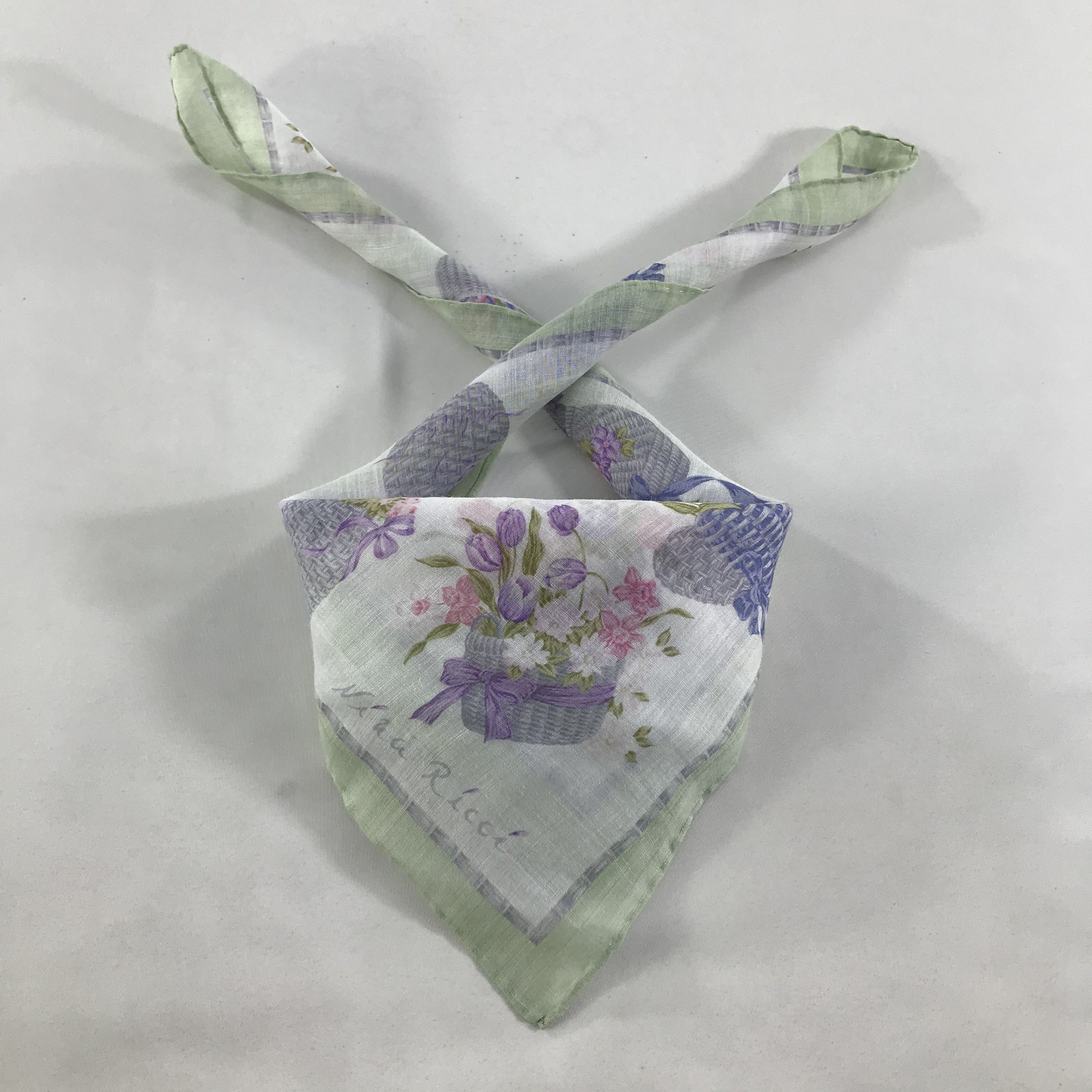 Nina Ricci × Vintage Nina Ricci Bandana / Handkerchief / Neckerchief - S1753 Size ONE SIZE - 3 Thumbnail