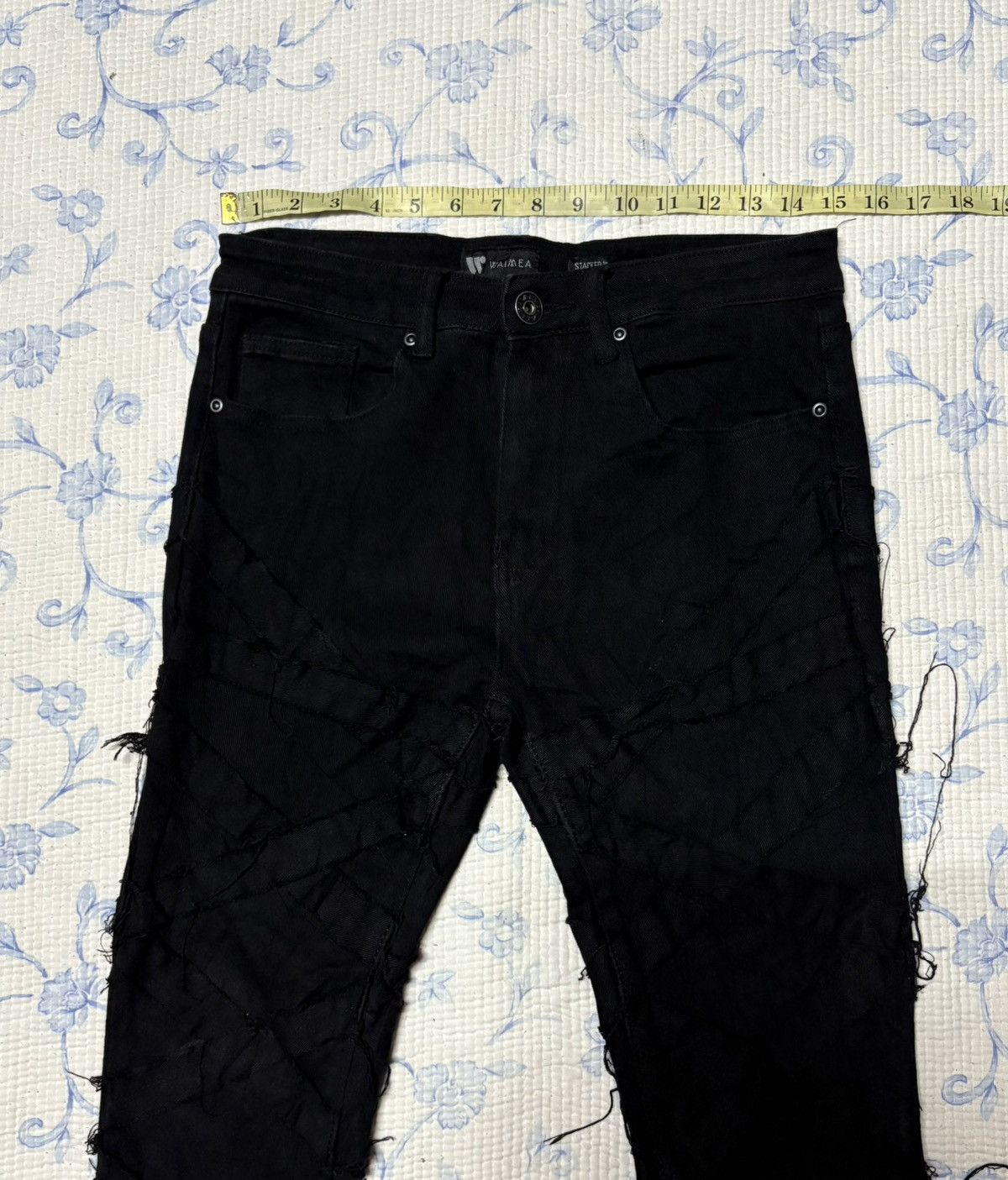 Waimea Waimea Streetwear Flared Jeans Distressed Denim Size US 30 / EU 46 - 2 Thumbnail