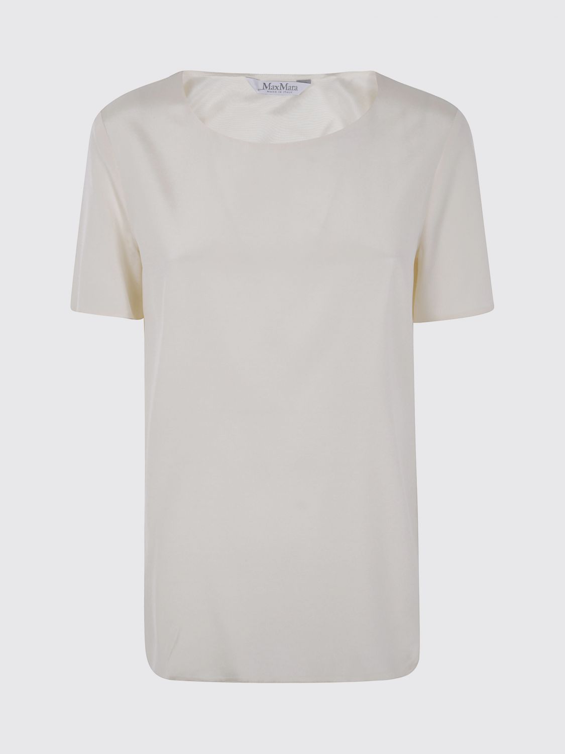 Max Mara Max Mara T-Shirt Woman Cream Size XS / US 0-2 / IT 36-38 - 1 Thumbnail