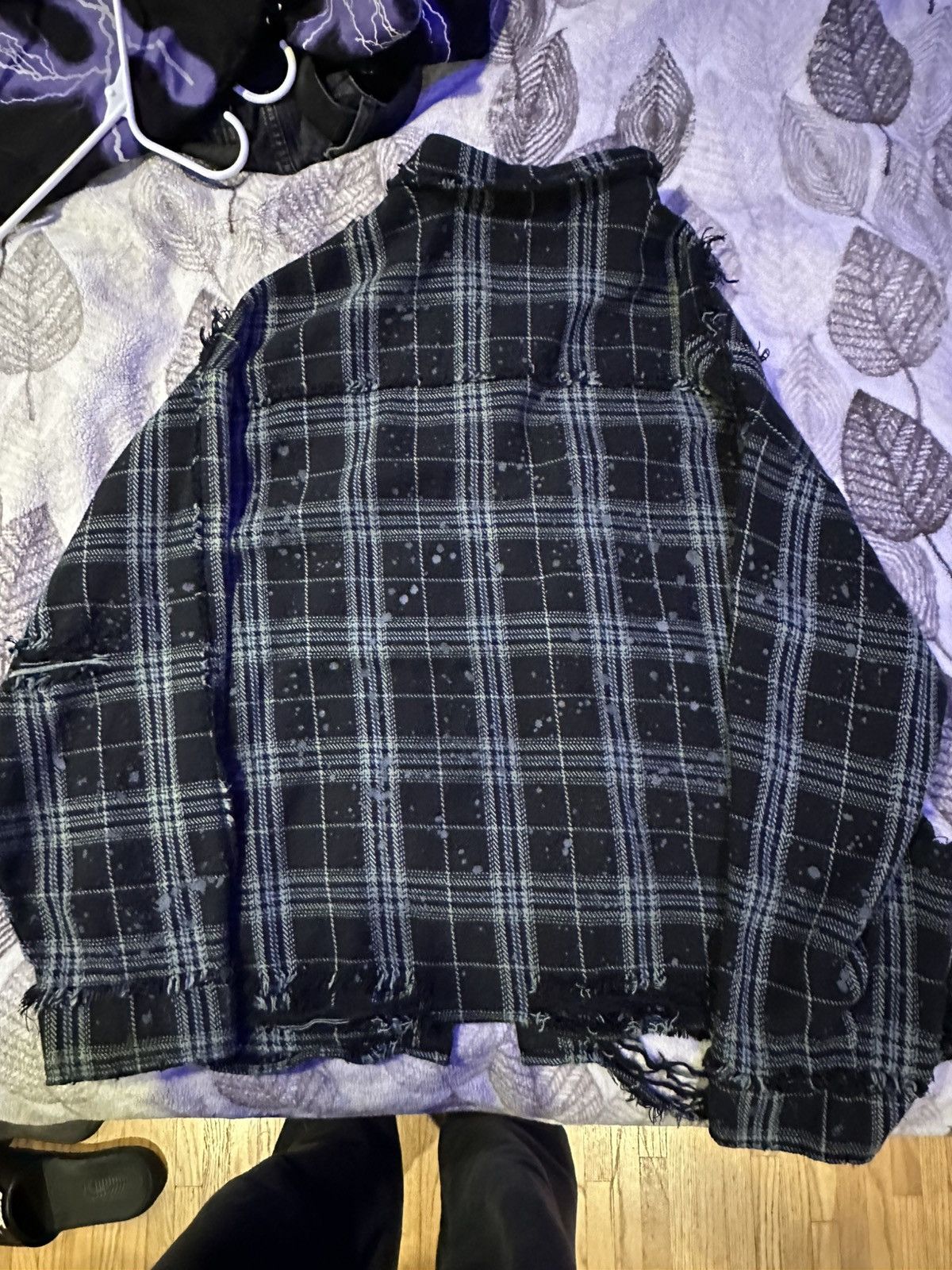 Other Danke Shön Distressed Black Flannel Size US L / EU 52-54 / 3 - 3 Thumbnail