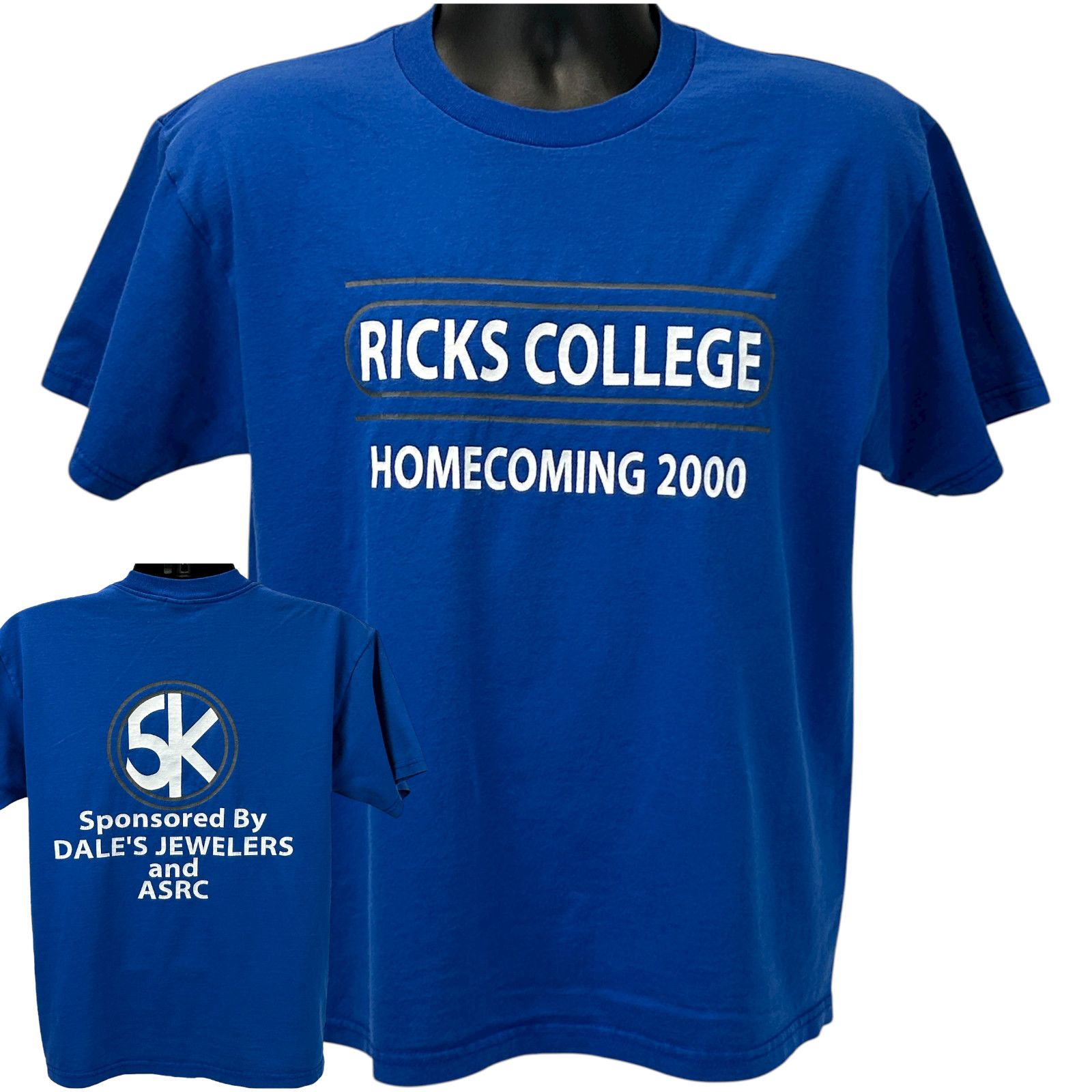 Fruit Of The Loom Vintage Y2Ks 2000 Ricks College Homecoming 5K T Shirt Large Size US L / EU 52-54 / 3 - 1 Thumbnail